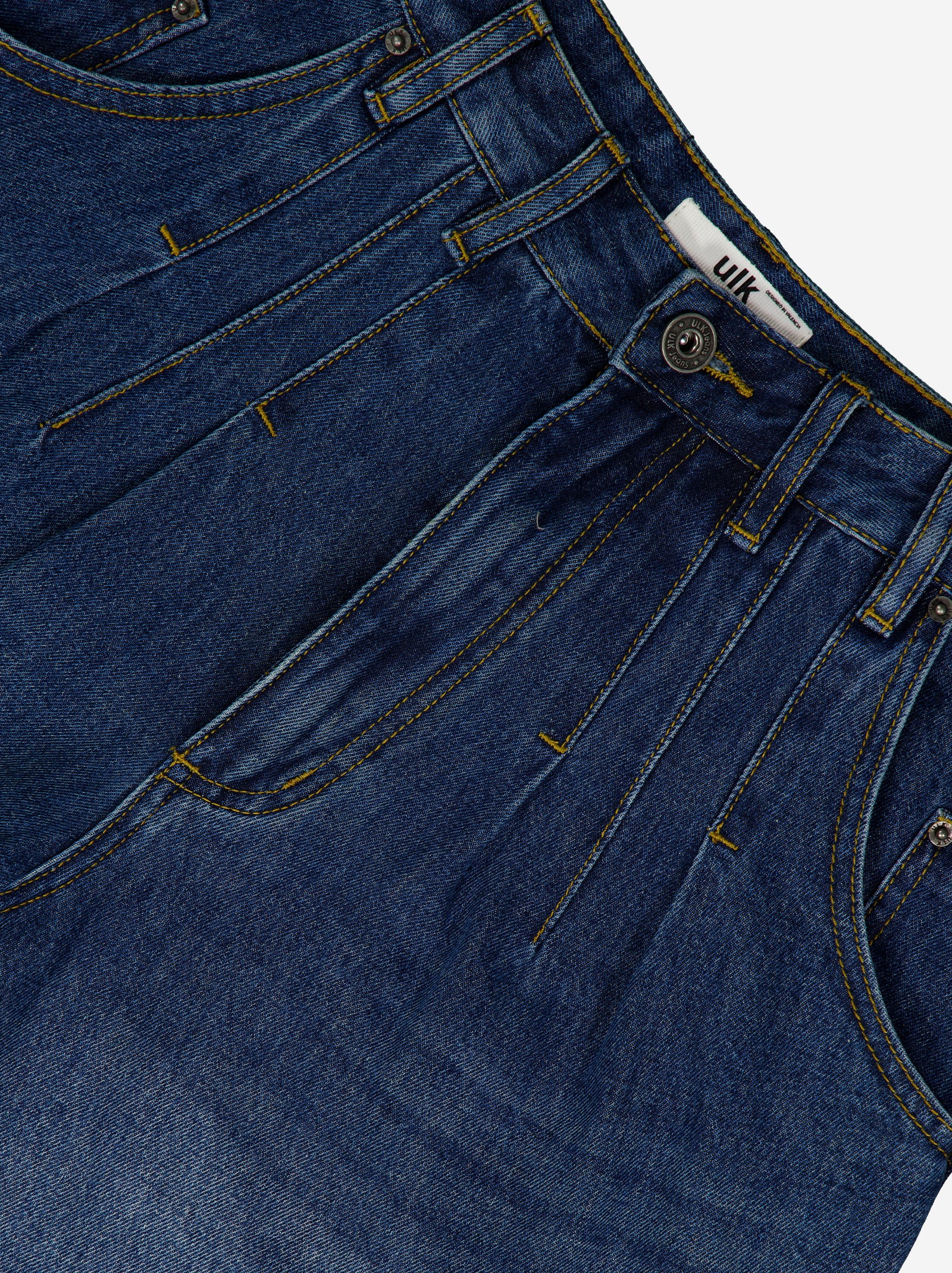 Bermudas denim con pinzas frontales - Mina - Image 4