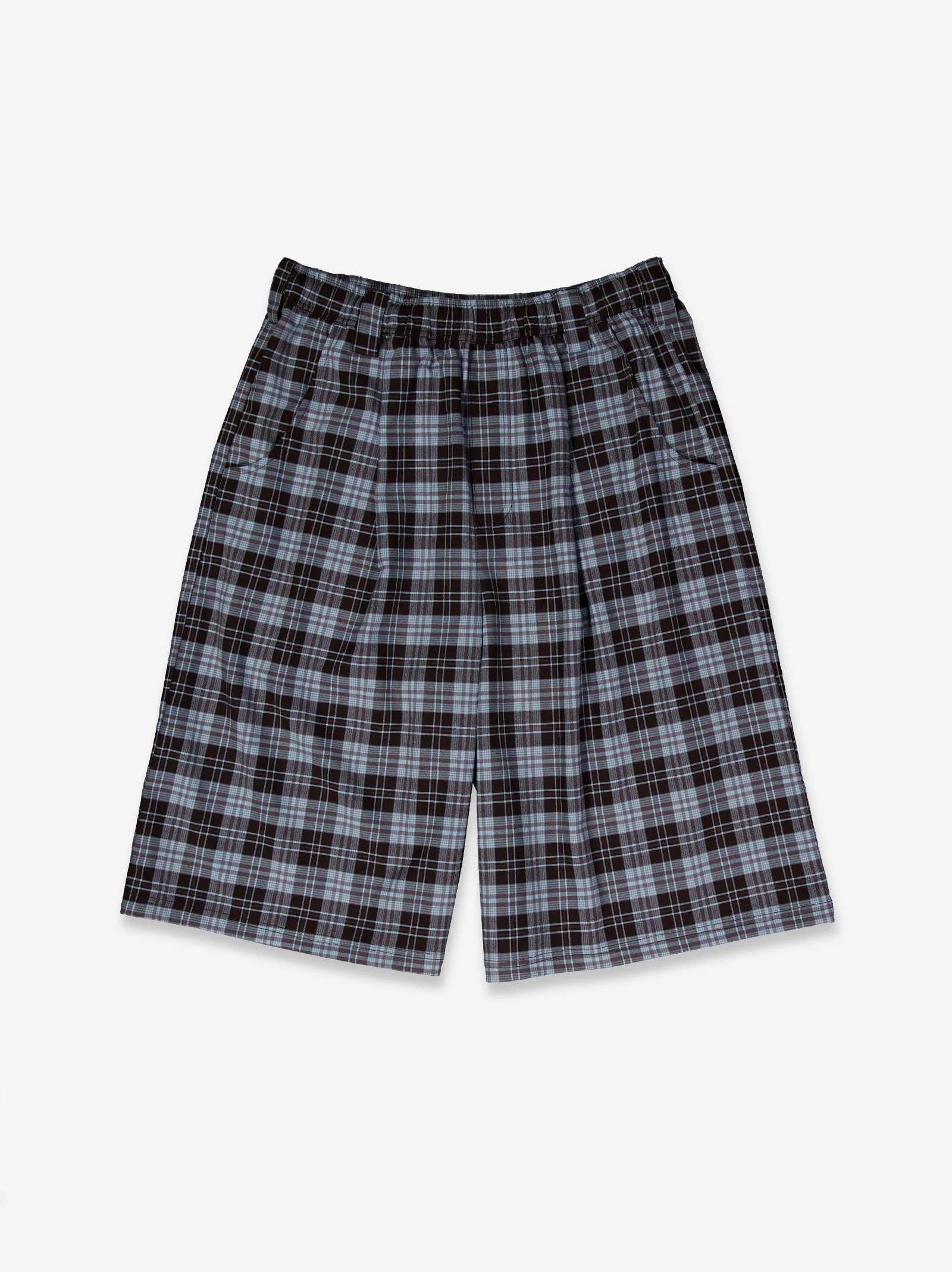 Bermudas tartán relaxed fit con cintura elástica - Cake - Image 3