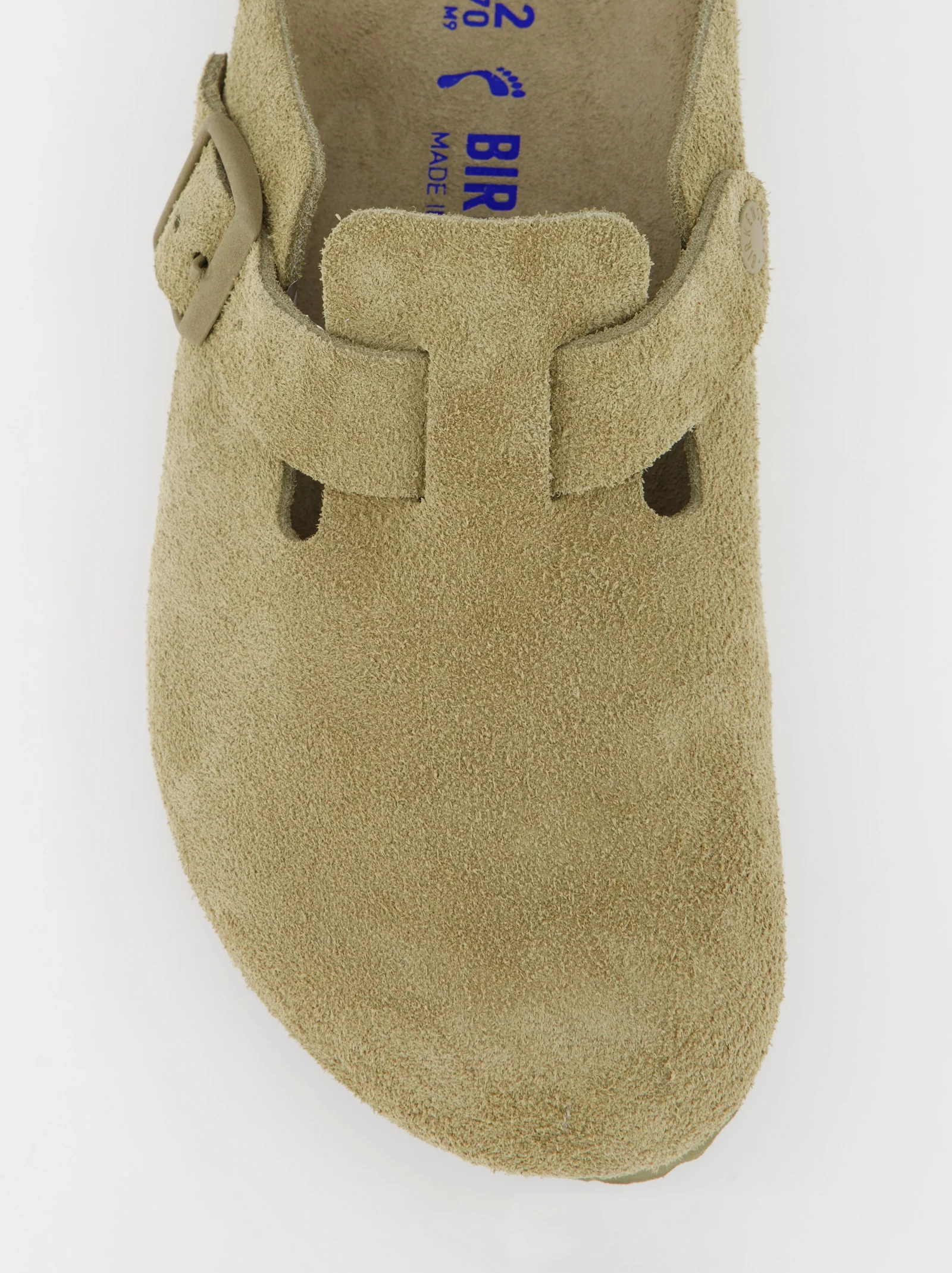 Zuecos bio de ante Birkenstock Boston con suela blanda - Image 5