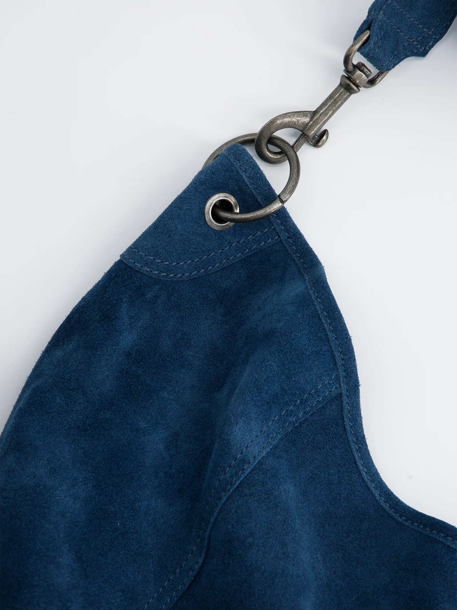 Bolso shopper azul serraje - Apris - Image 2
