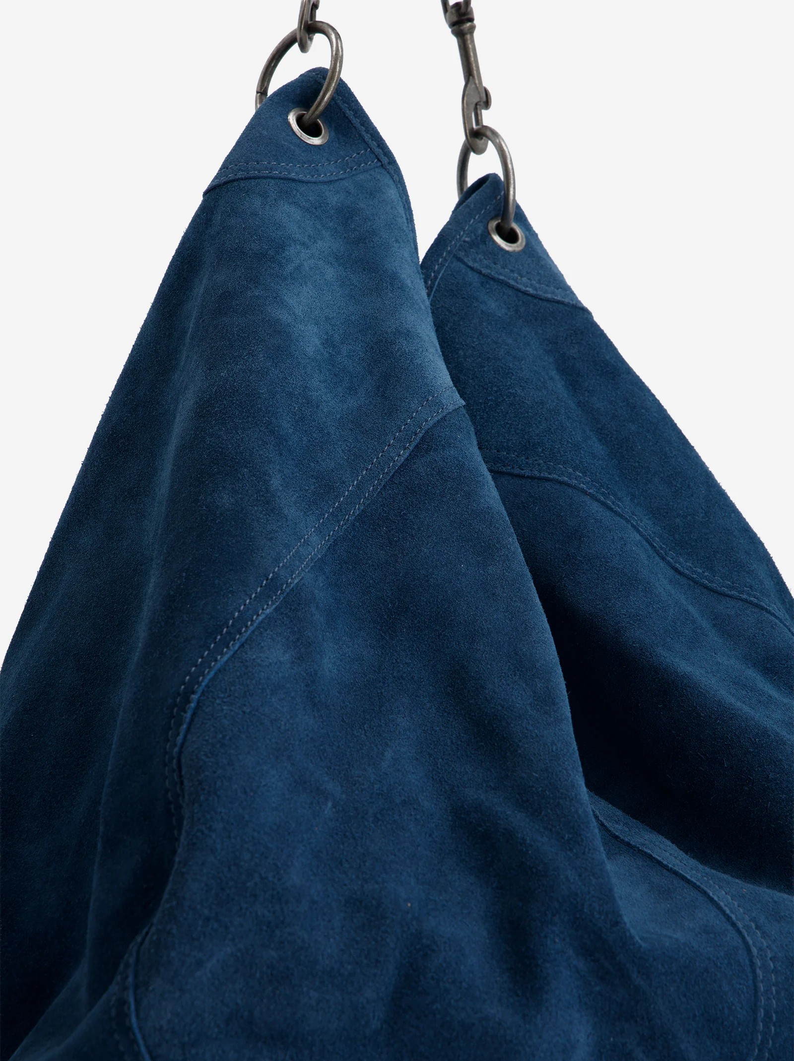 Bolso shopper azul serraje - Apris - Image 3