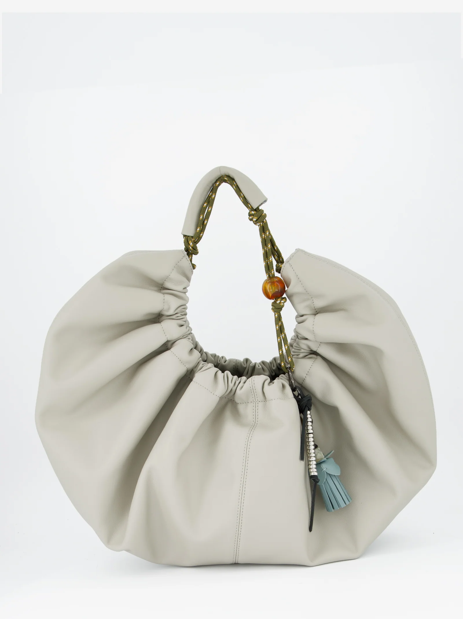 Bolso gris fruncido efecto piel - Bolor