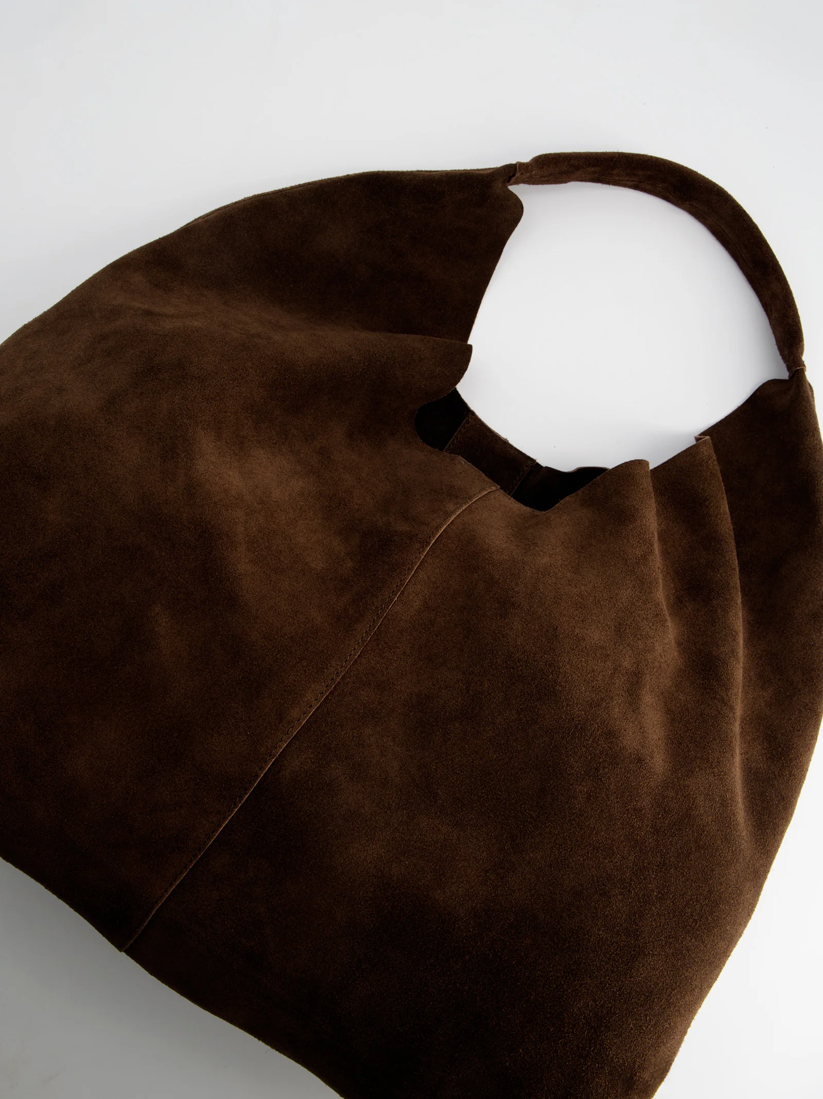 Bolso hobo de piel marrón - Fede Maxi - Image 4