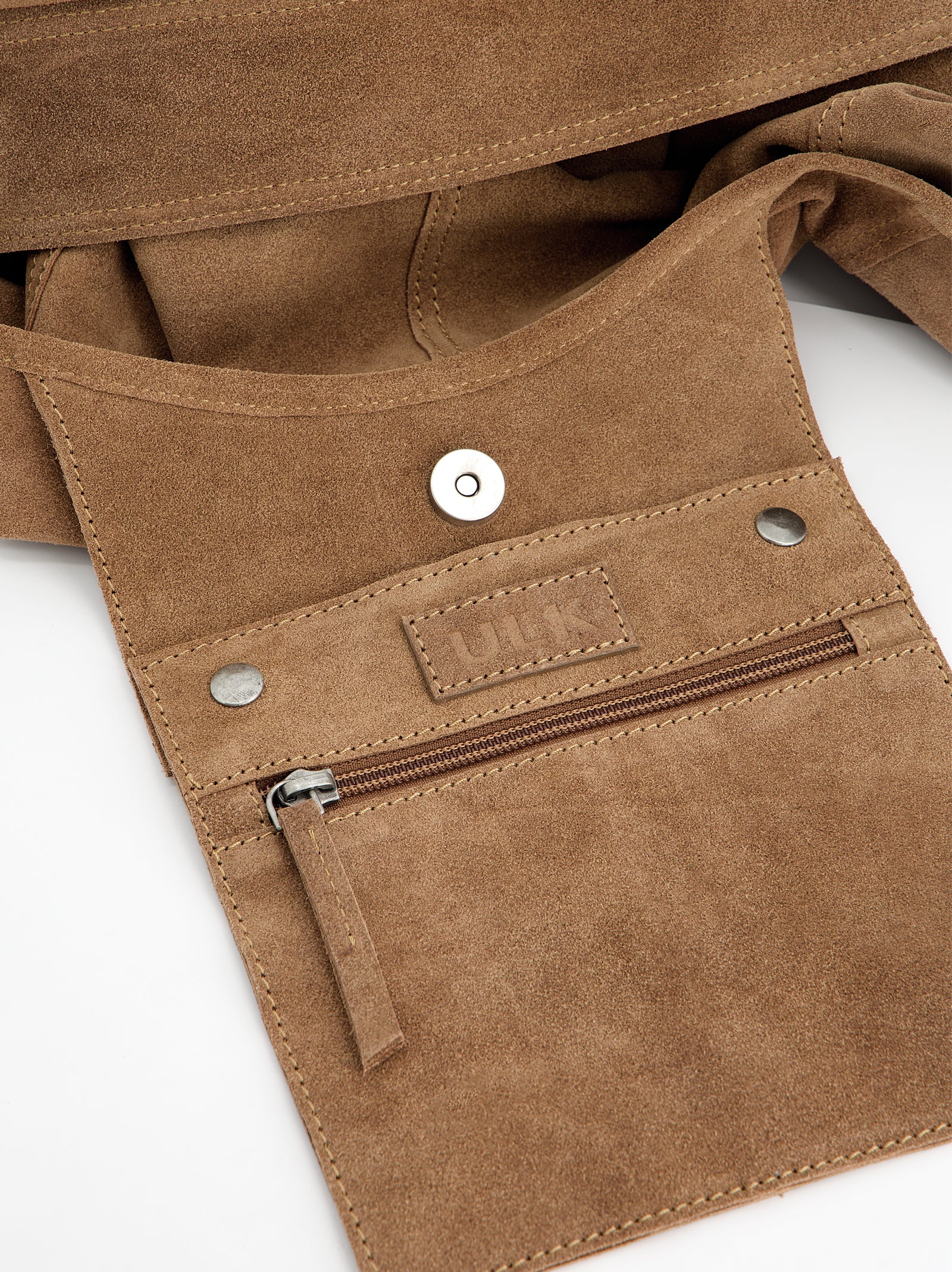 Bolso hobo en ante con mosquetones - Apris - Image 2