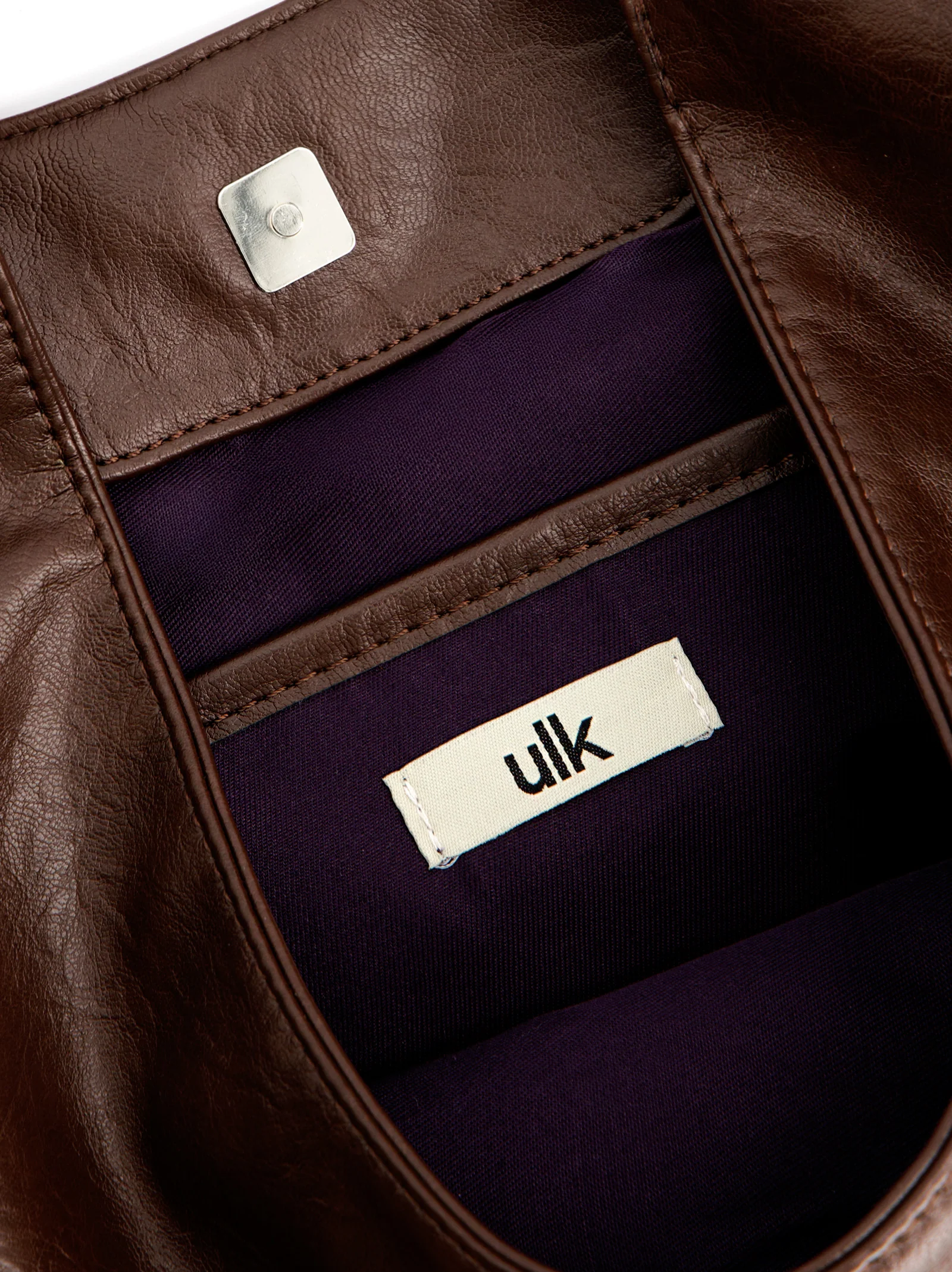 Bolso marrón hobo efecto piel - ULK Oluv - Image 5