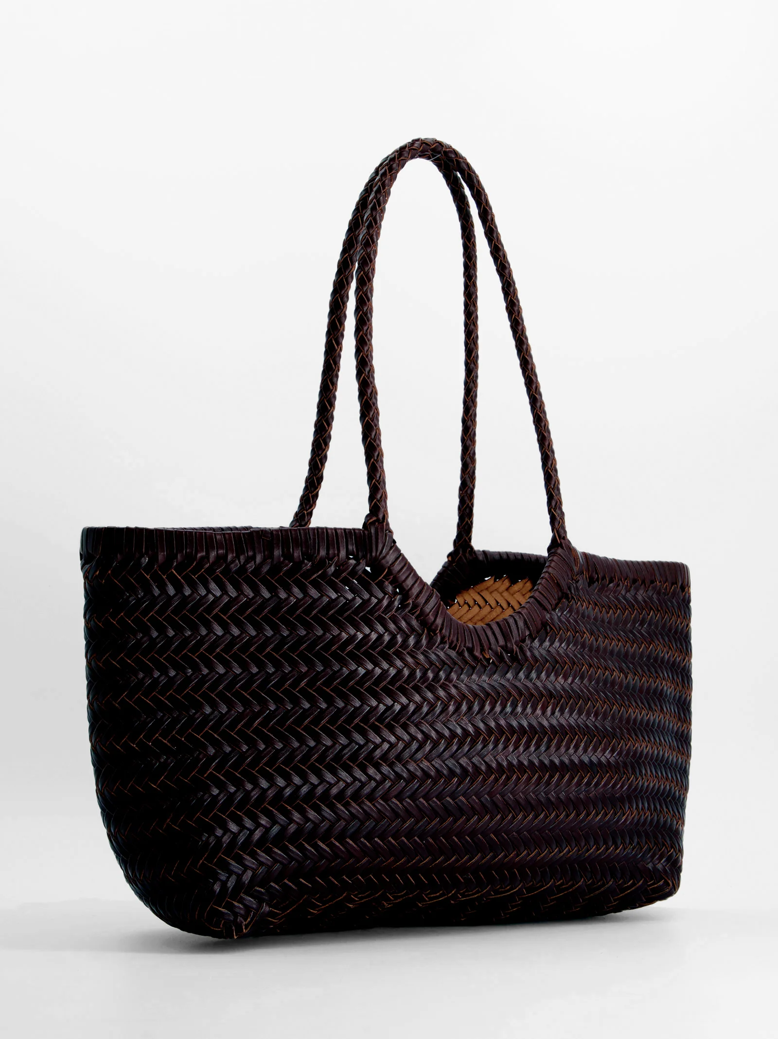 Bolso shopper de piel trenzada - Romi - Image 3