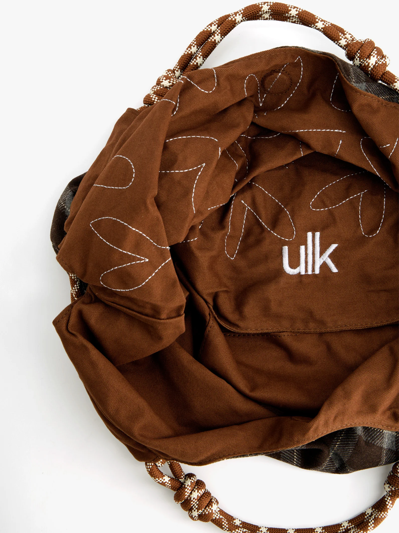 Bolso tote a cuadros con charms - ULK Rever - Image 5