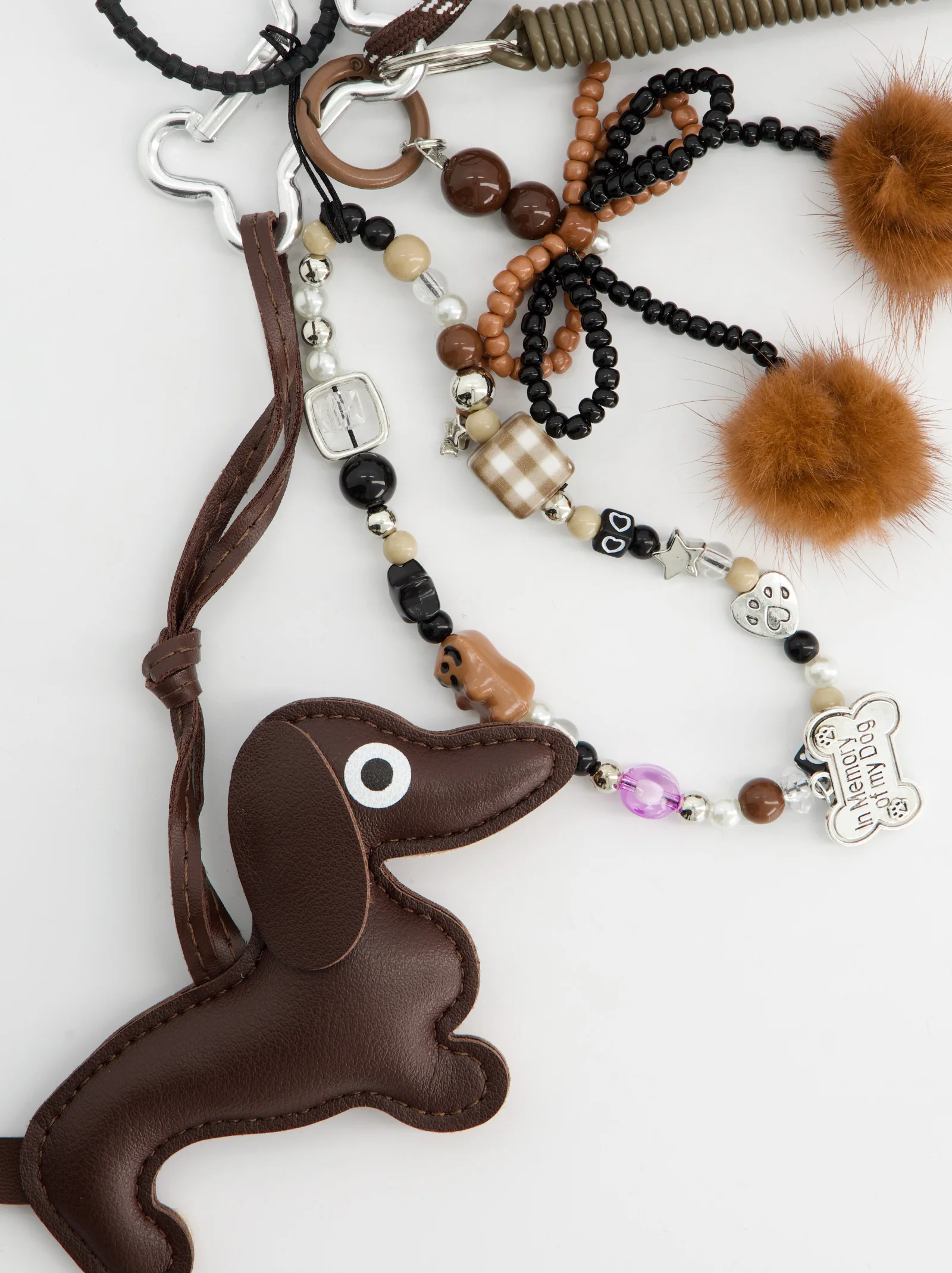 Bolso tote de pelo con charms - Fuzzy - Image 2