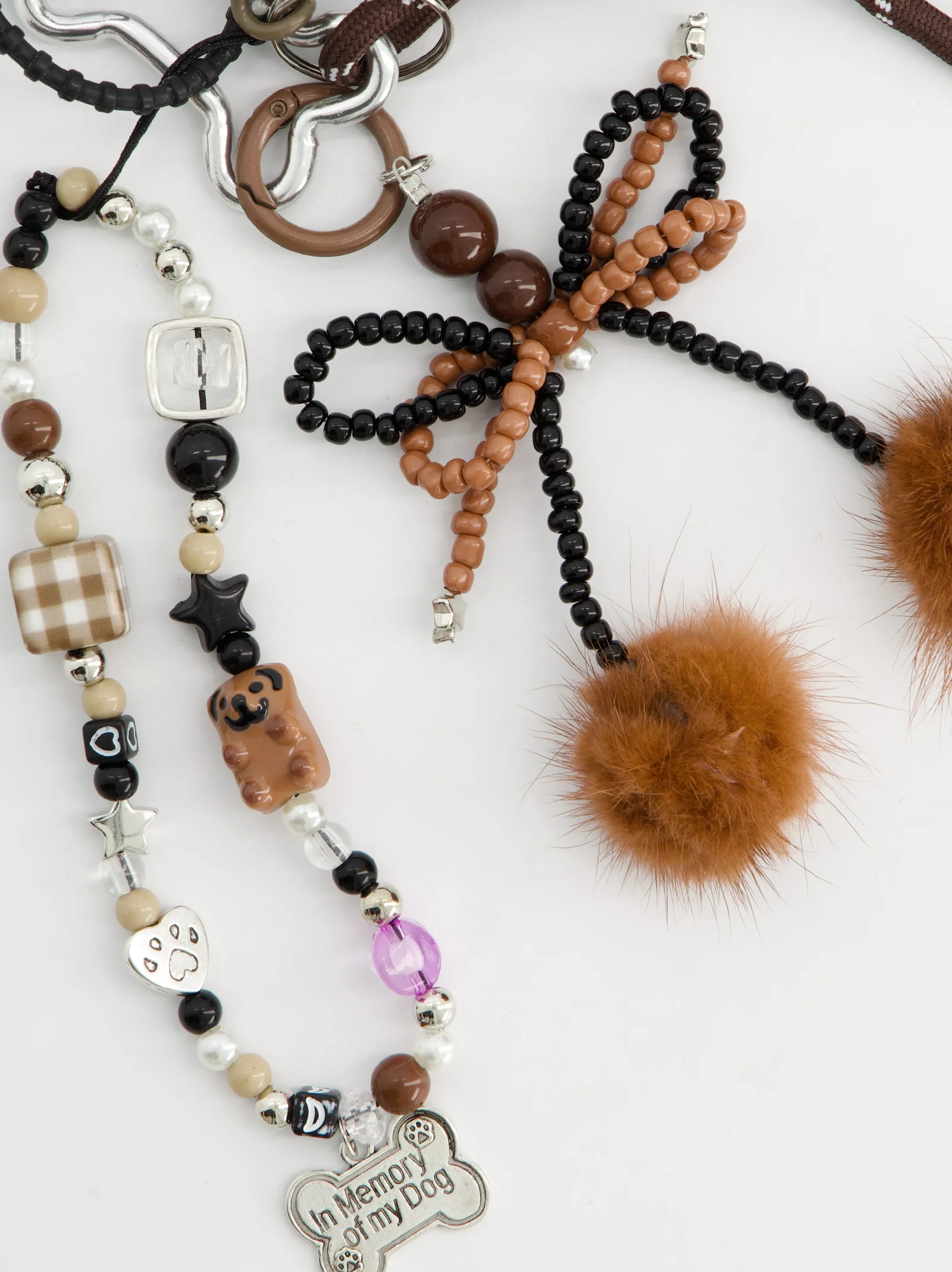 Bolso tote de pelo con charms - Fuzzy - Image 4