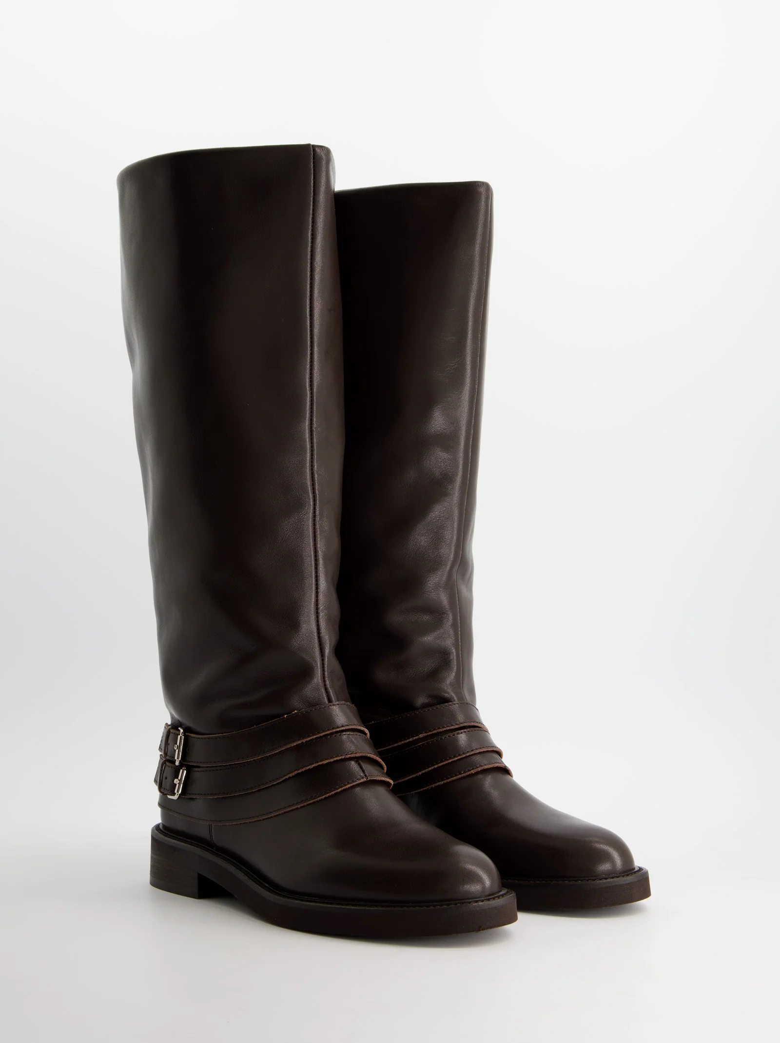 Botas altas de piel con caña vuelta - ULK Farah - Image 3