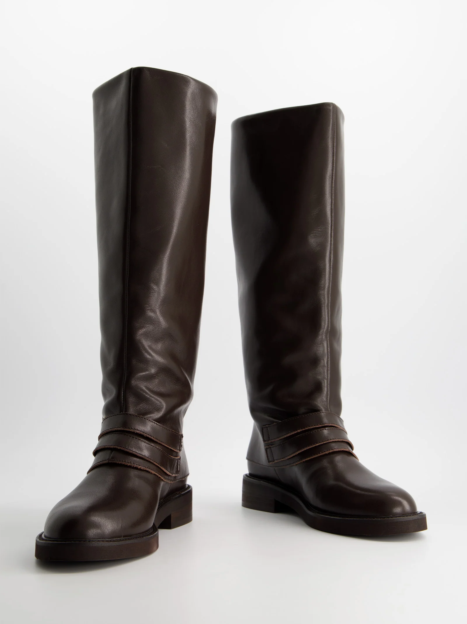 Botas altas de piel con caña vuelta - ULK Farah - Image 4