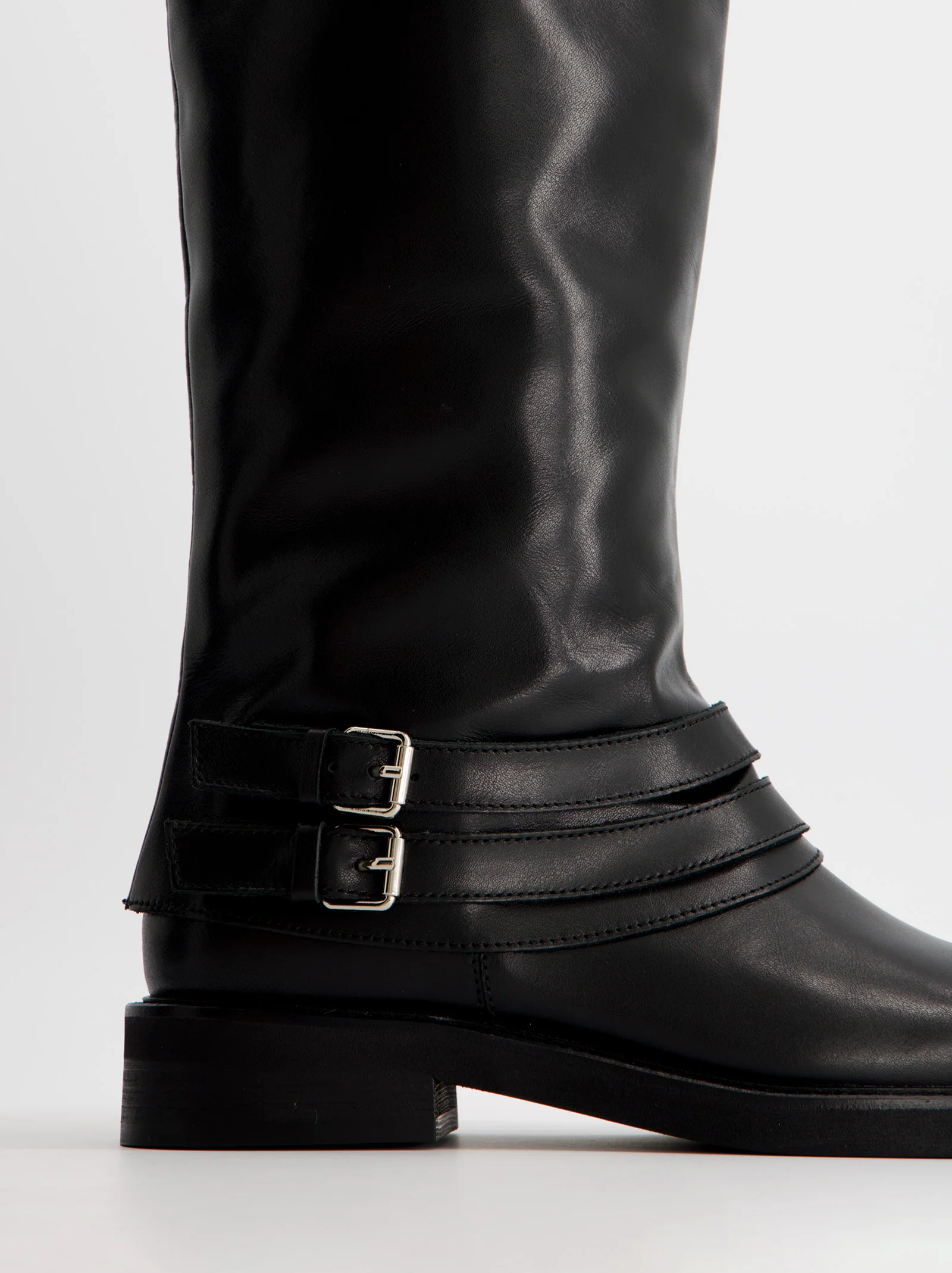 Bota alta de piel con caña vuelta - Ulk Farah - Image 2