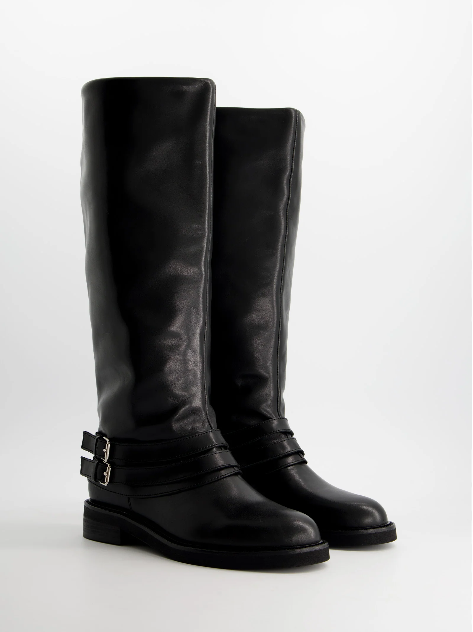 Bota alta de piel con caña vuelta - Ulk Farah - Image 3
