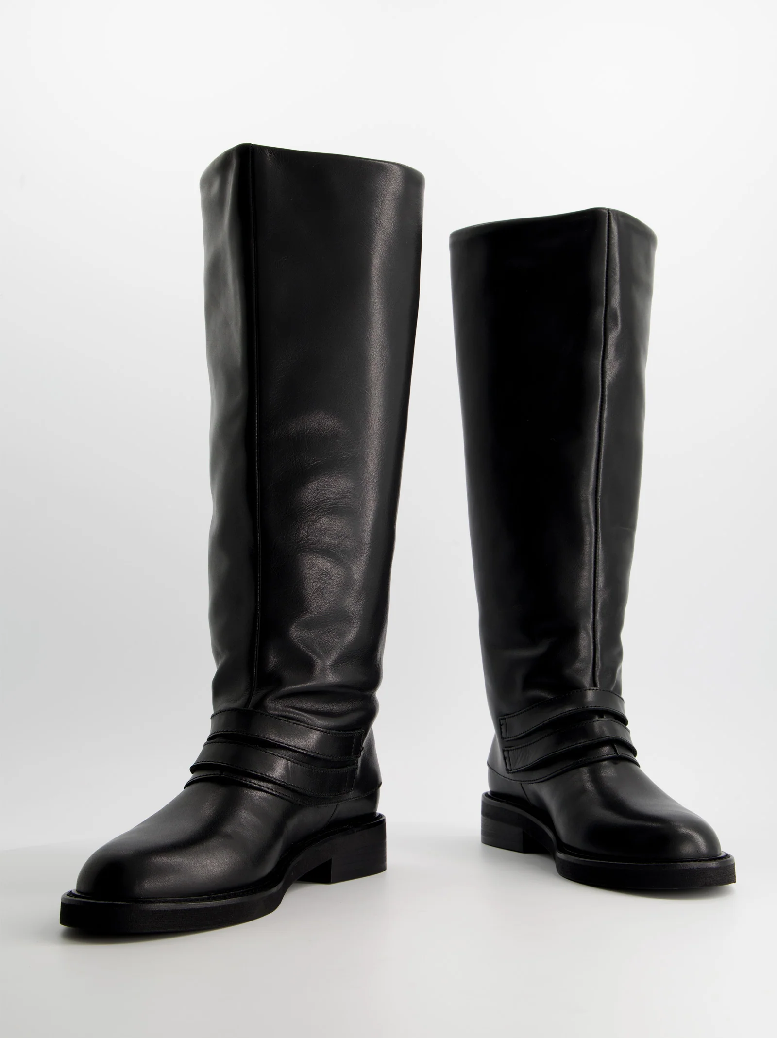 Bota alta de piel con caña vuelta - Ulk Farah - Image 4