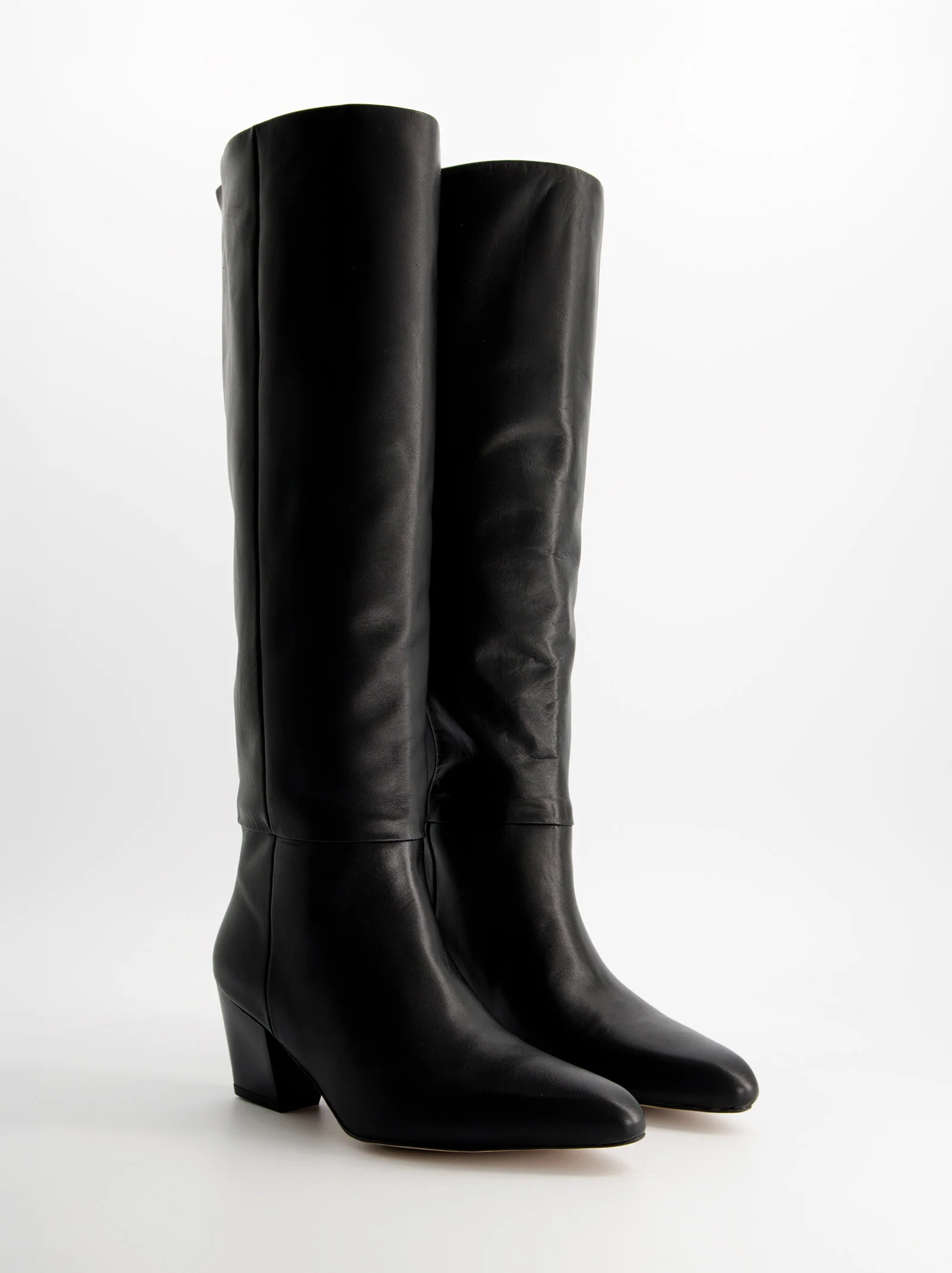 Botas altas de piel con tacón - Brera - Image 2