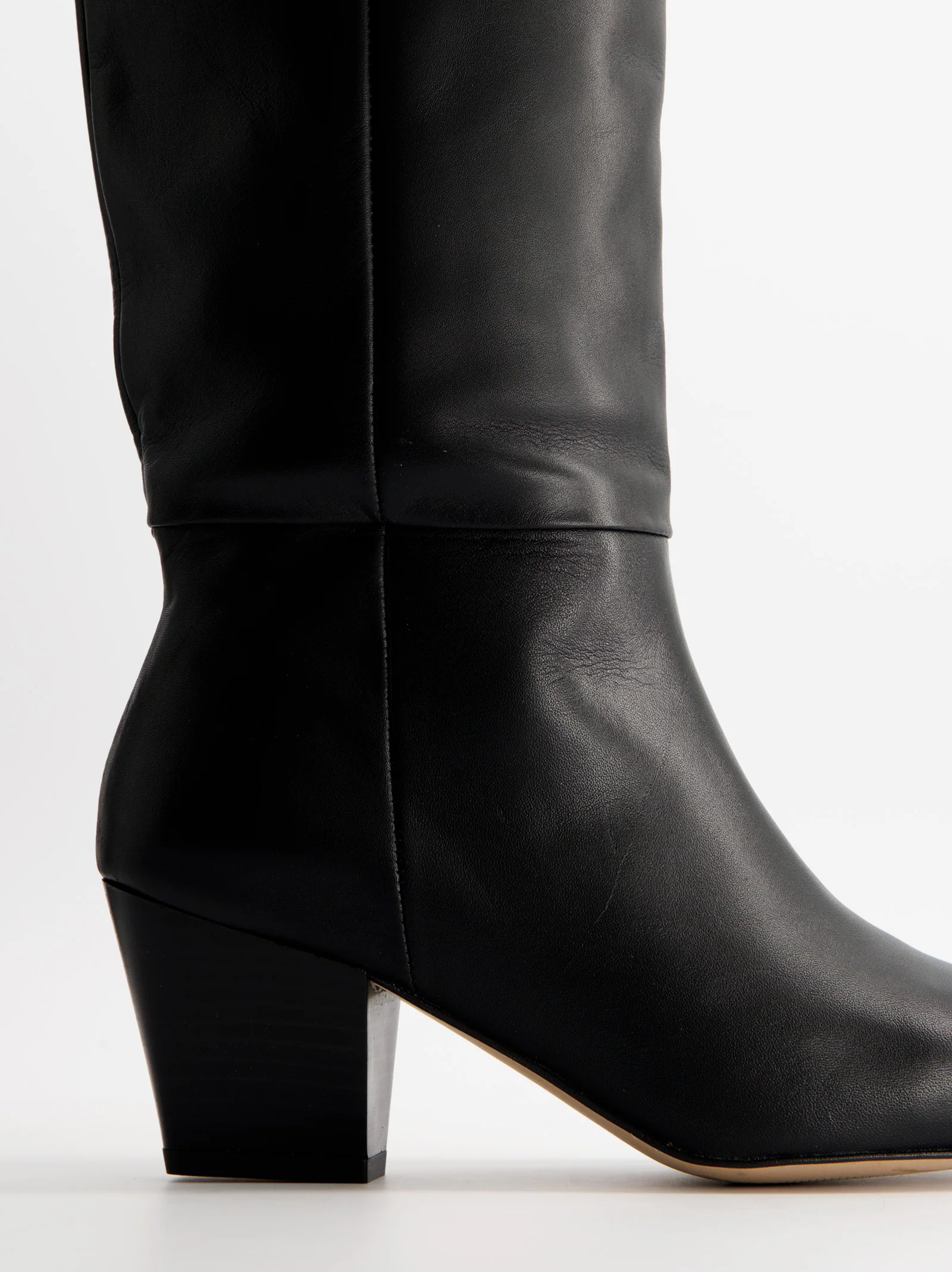 Botas altas de piel con tacón - Brera - Image 4
