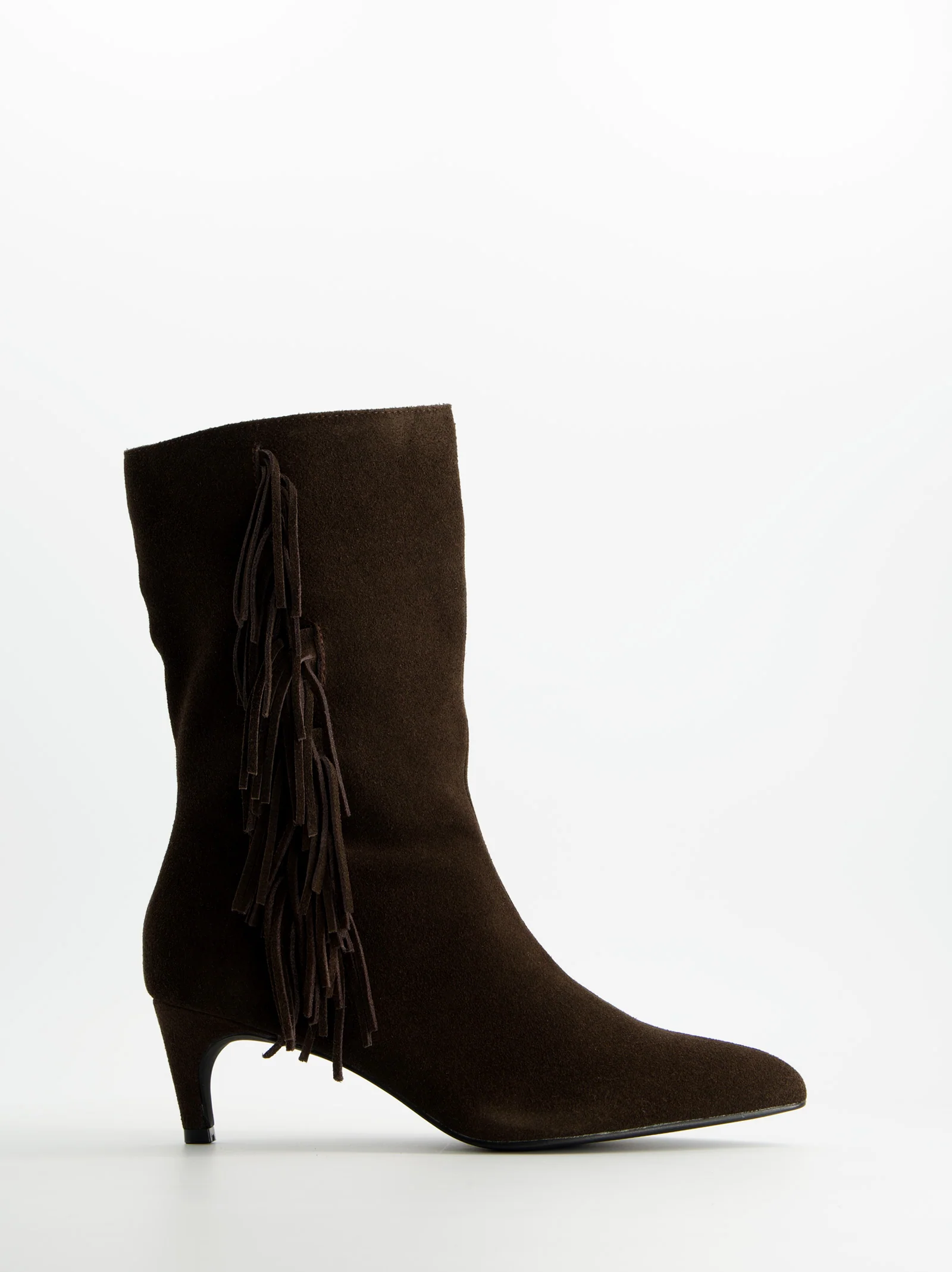 Botines de ante con tacón kitten - ULK Duffy