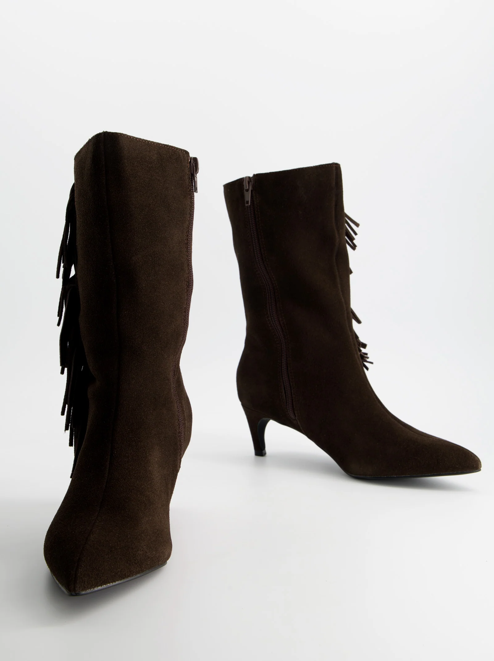 Botines de ante con tacón kitten - ULK Duffy - Image 4
