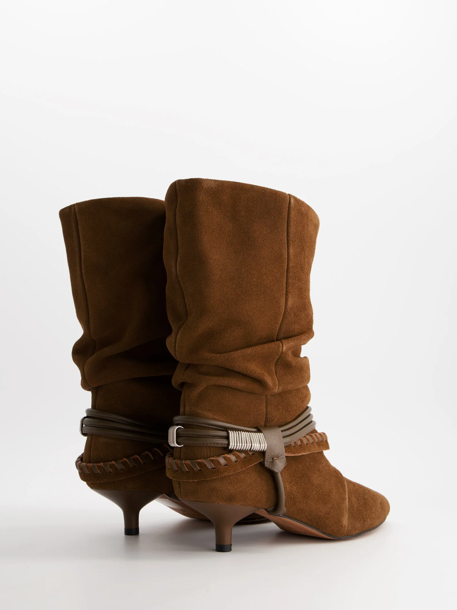 Botines de ante con tacón kitten - ULK Irving - Image 4