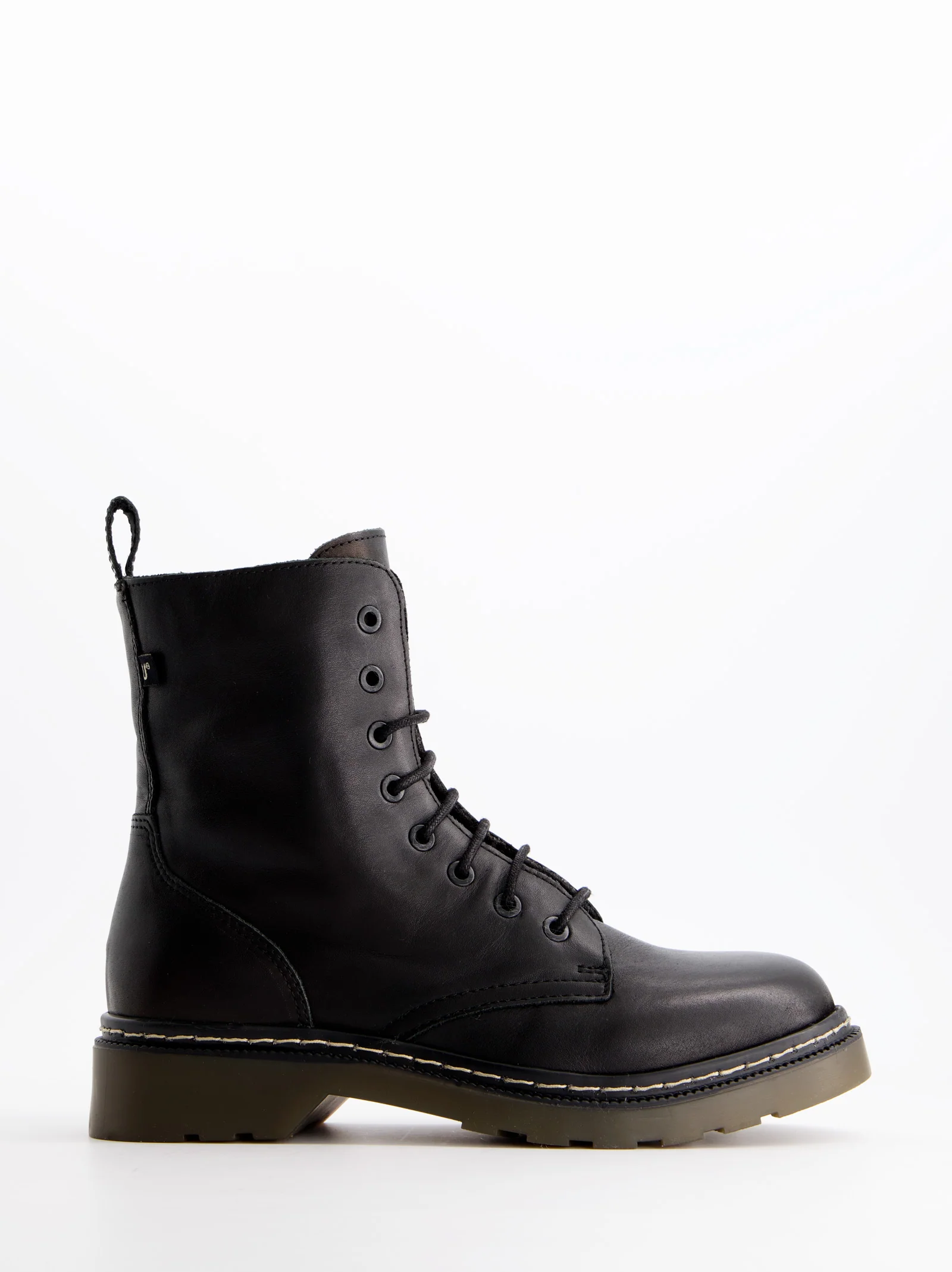 Botines militares de piel negras - Fanny