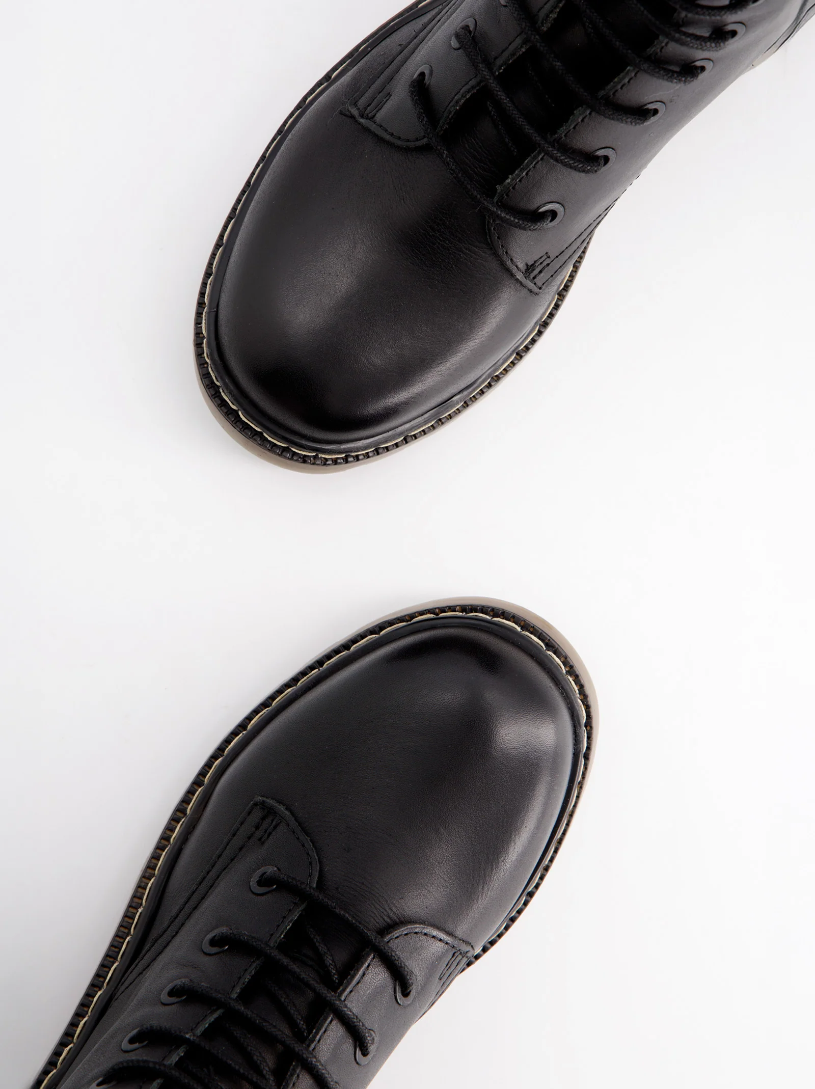 Botines militares de piel negras - Fanny - Image 4