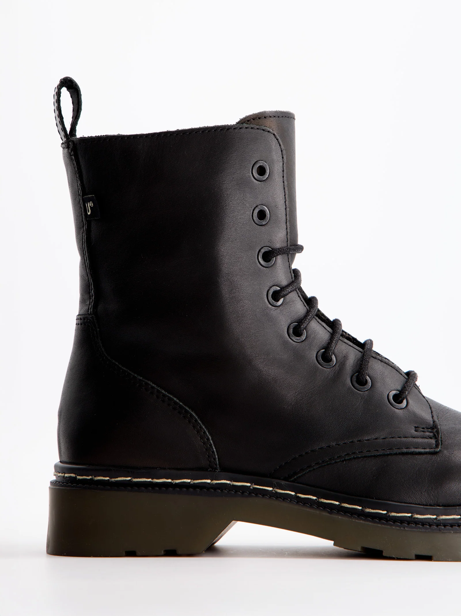 Botines militares de piel negras - Fanny - Image 5