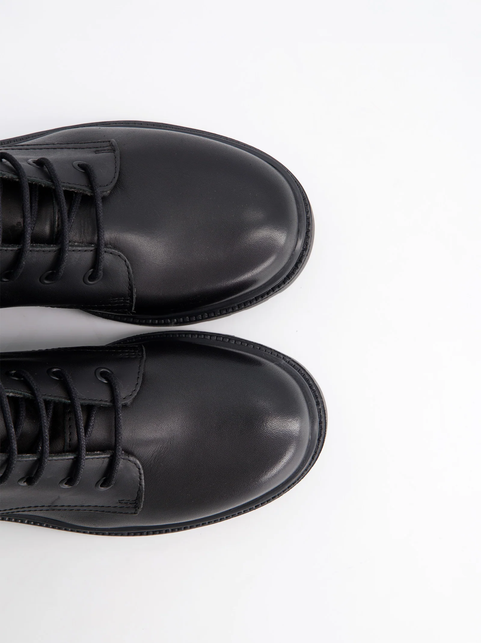 Botines militares negros de piel - Fanny - Image 4