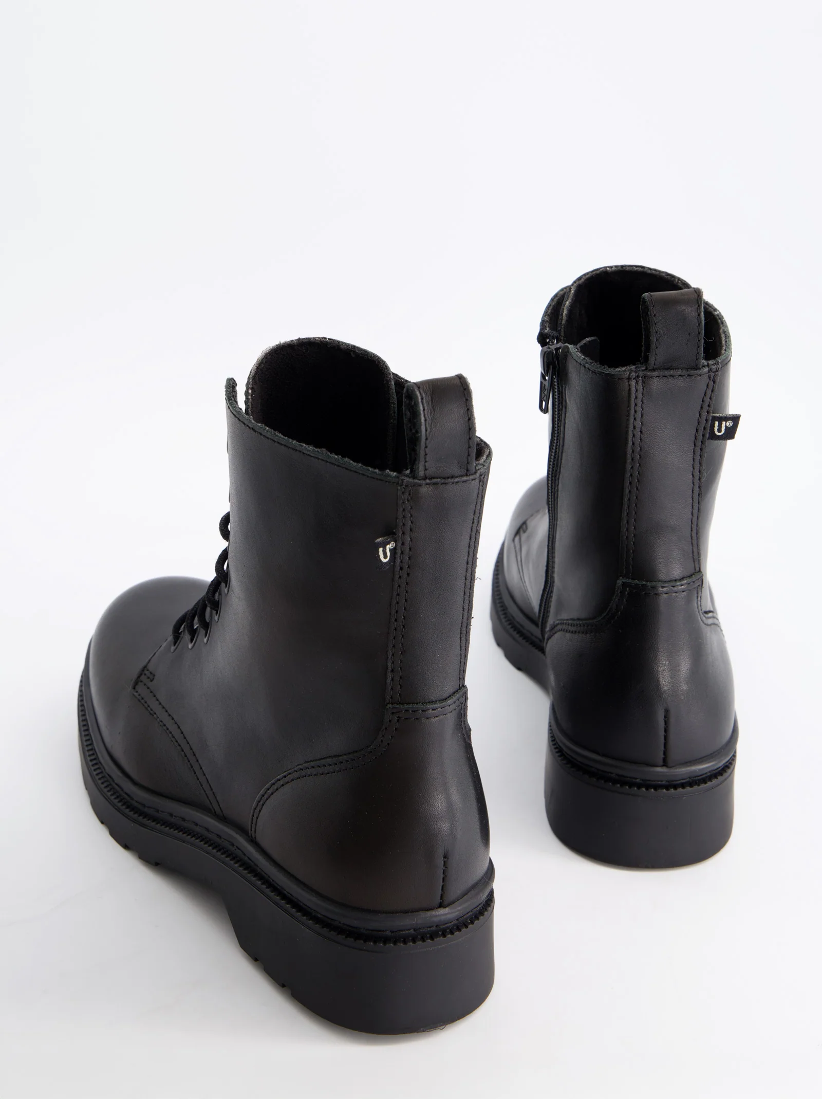 Botines militares negros de piel - Fanny - Image 5