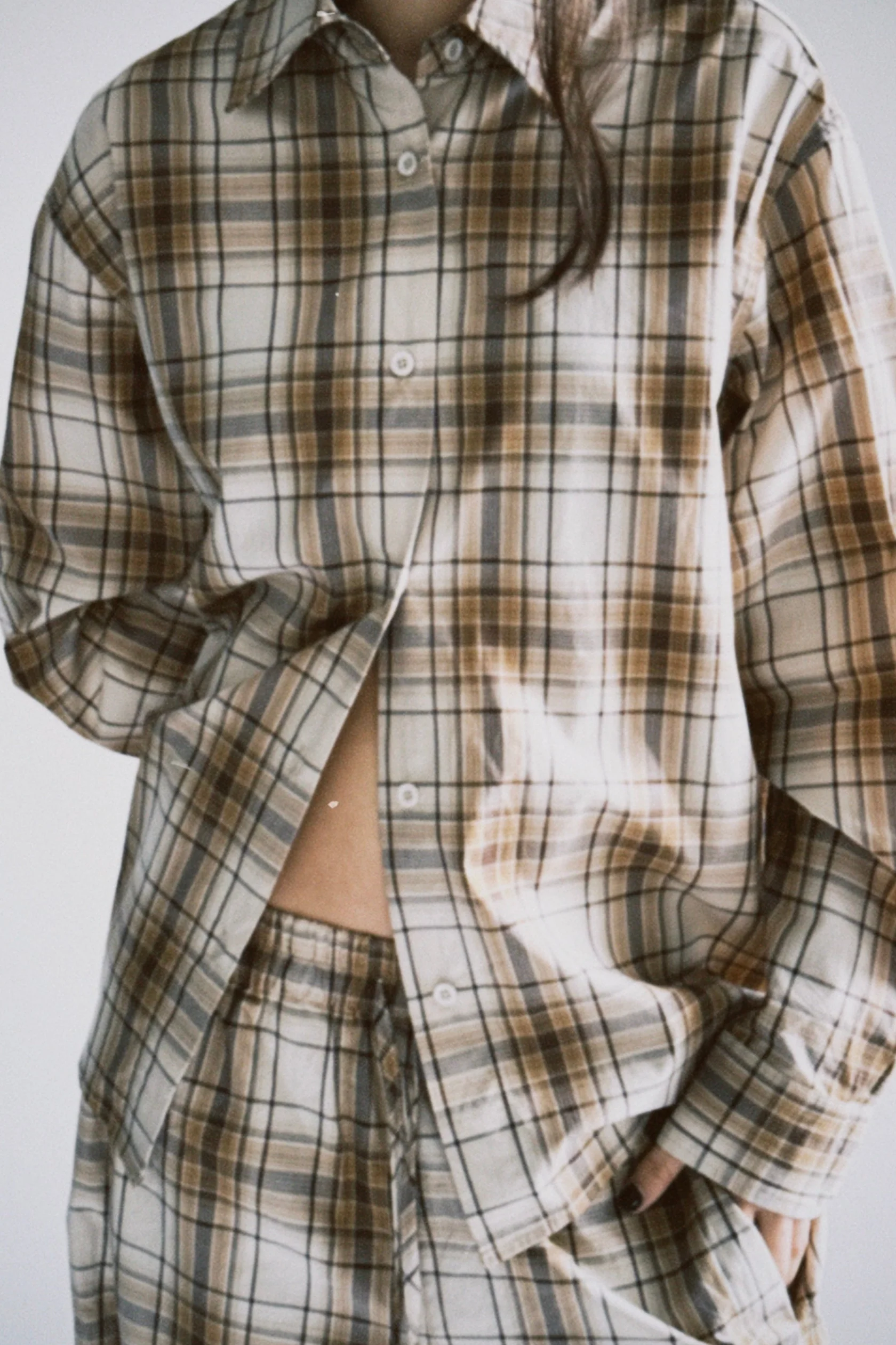 Camisa a cuadros boxy fit - Numi - Image 2