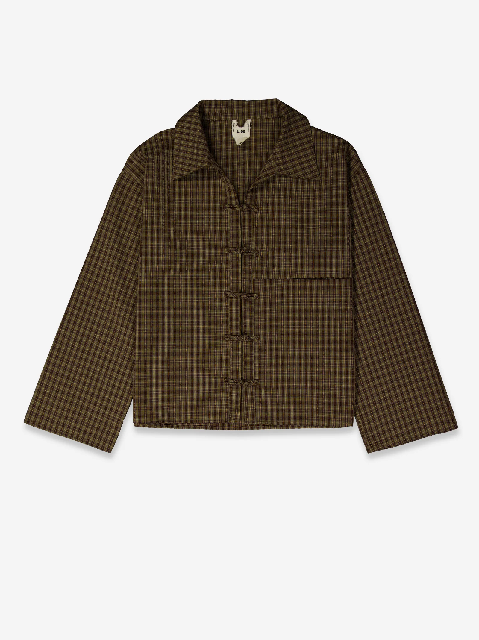 Camisa a cuadros con botones de nudo - Davis - Image 4