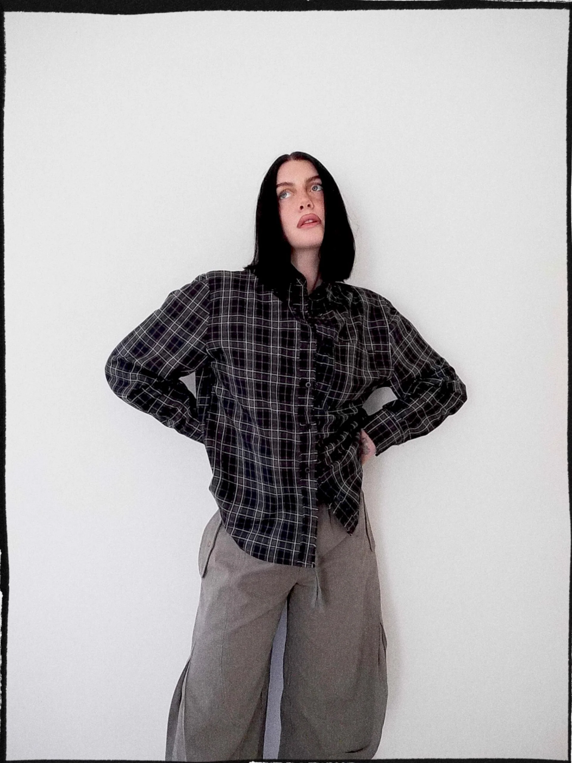 Camisa a cuadros relaxed fit - Aby