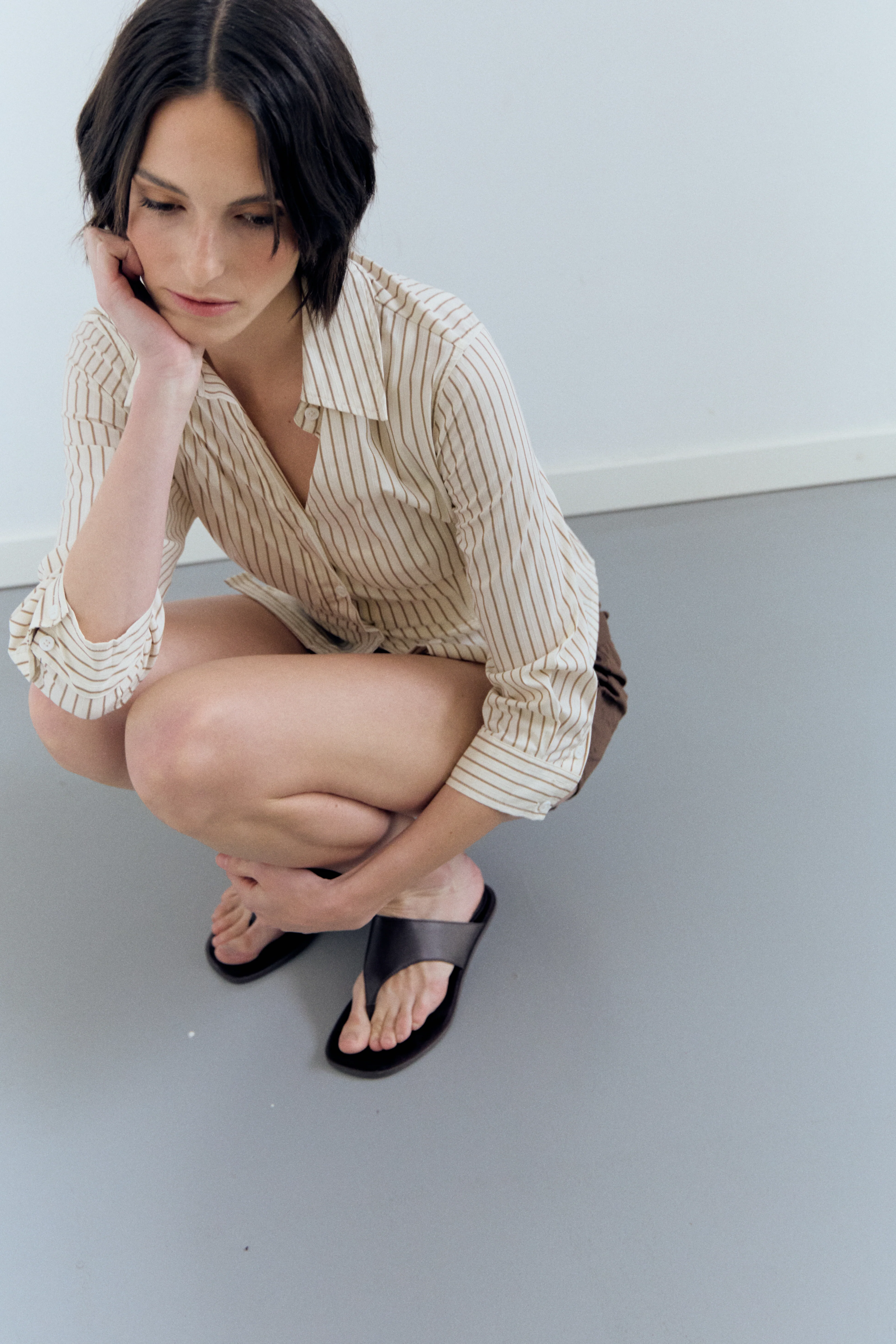 Camisa a rayas con ajuste trasero - Miraela - Image 2