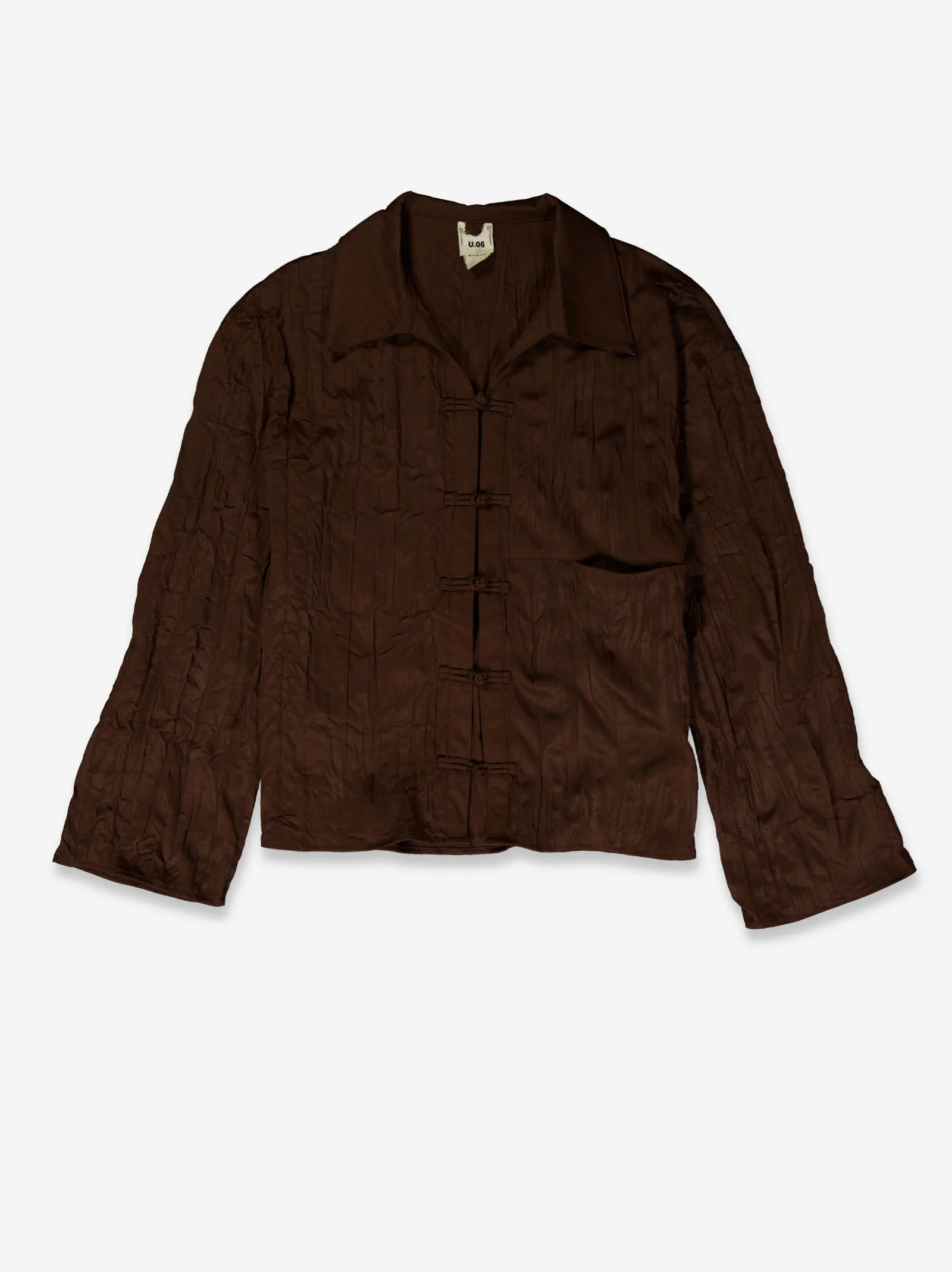 Camisa acabado arrugado con botones de nudo - Davis