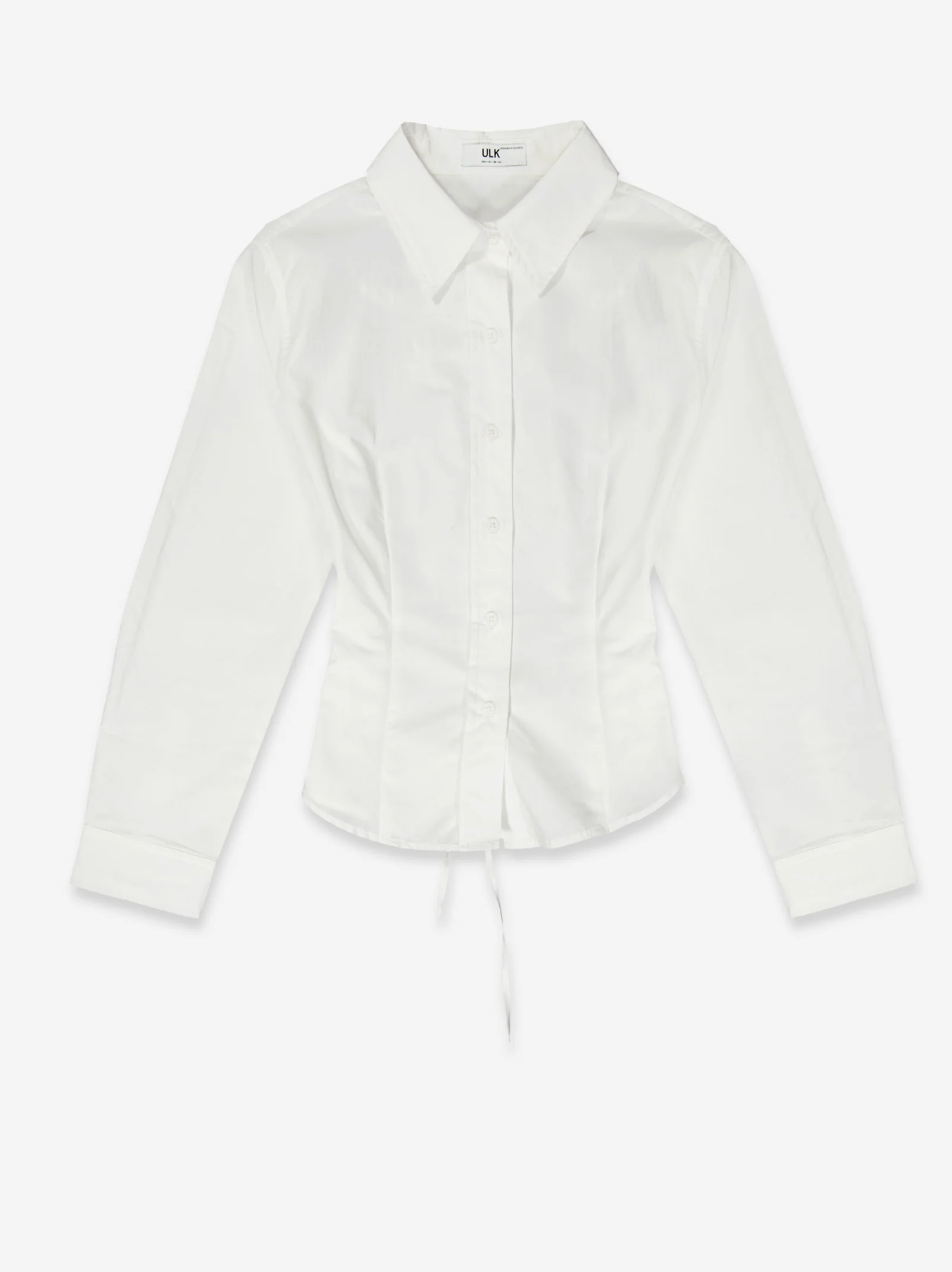 Camisa blanca con ajuste trasero - Mirae - Image 4