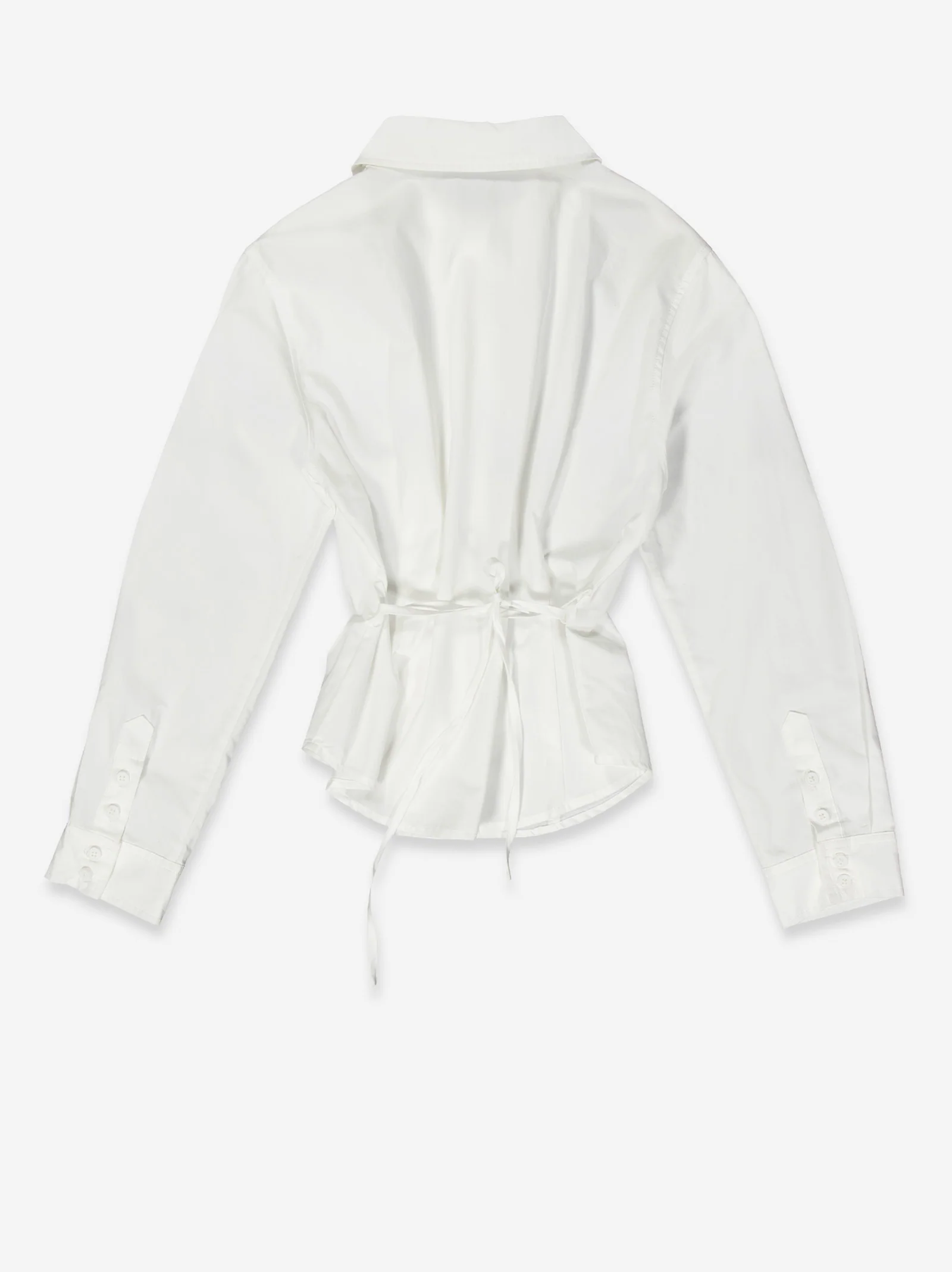 Camisa blanca con ajuste trasero - Mirae - Image 5