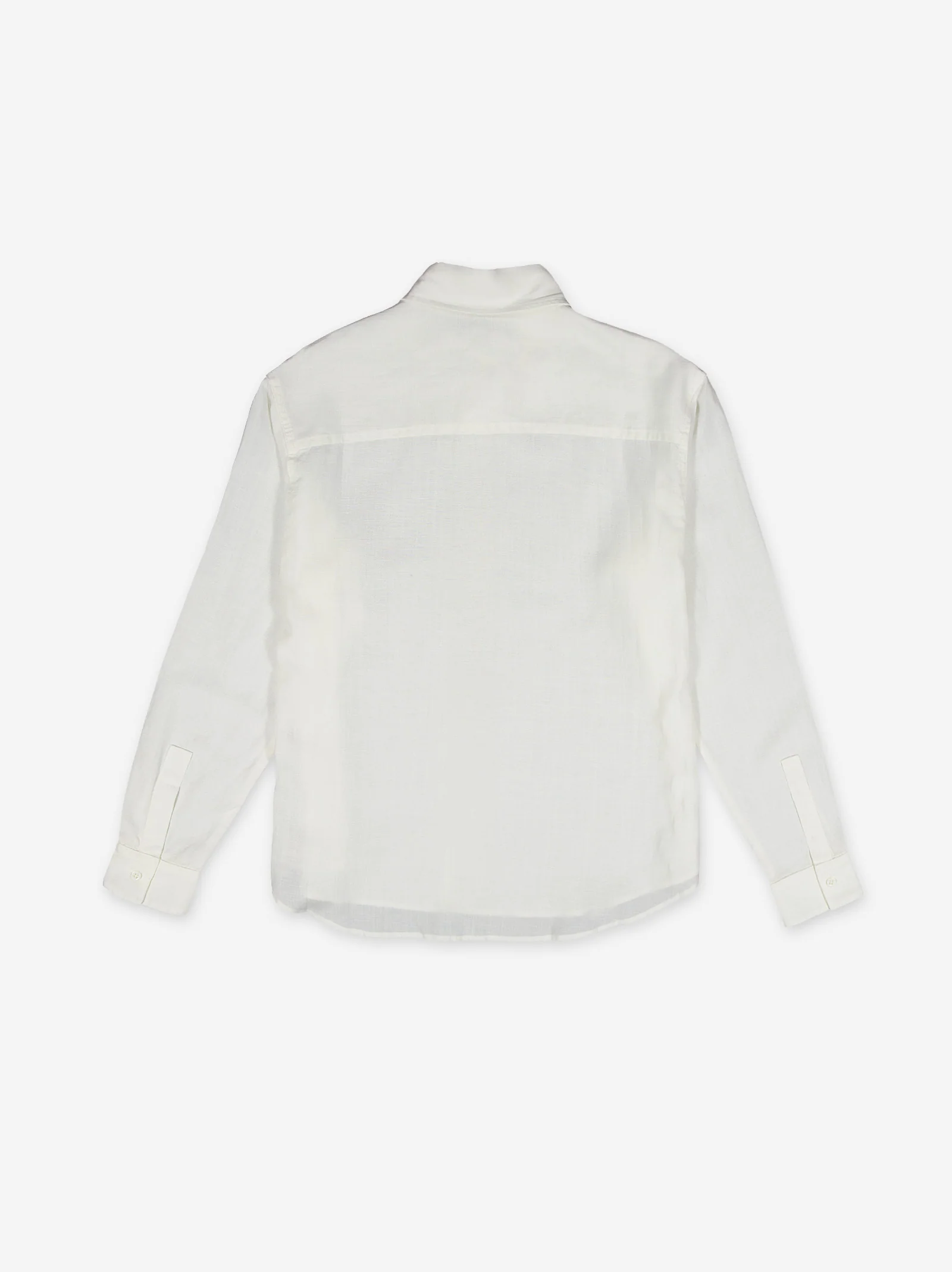 Camisa blanca de lino manga larga - Bambu - Image 4