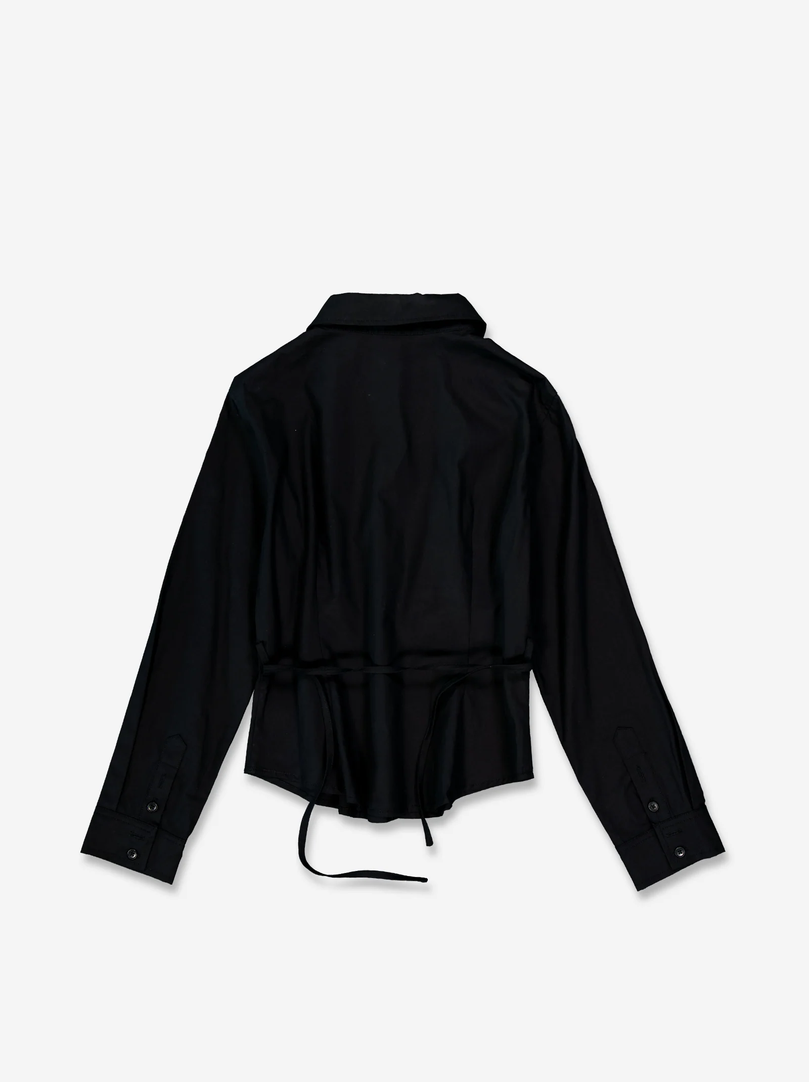 Camisa negra con ajuste trasero - Mirae - Image 6