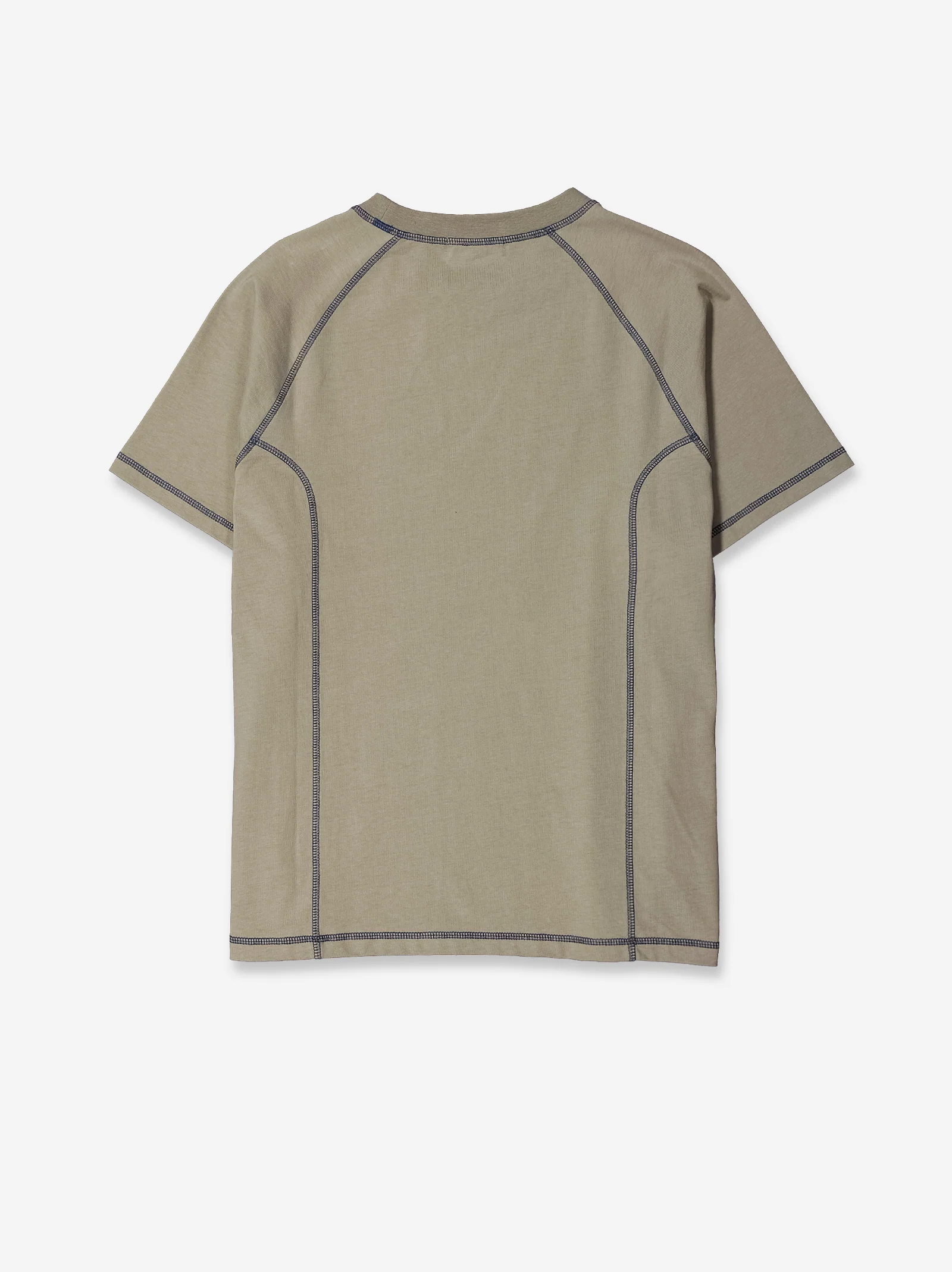 Camiseta beige con costuras en contraste - Pope - Image 4