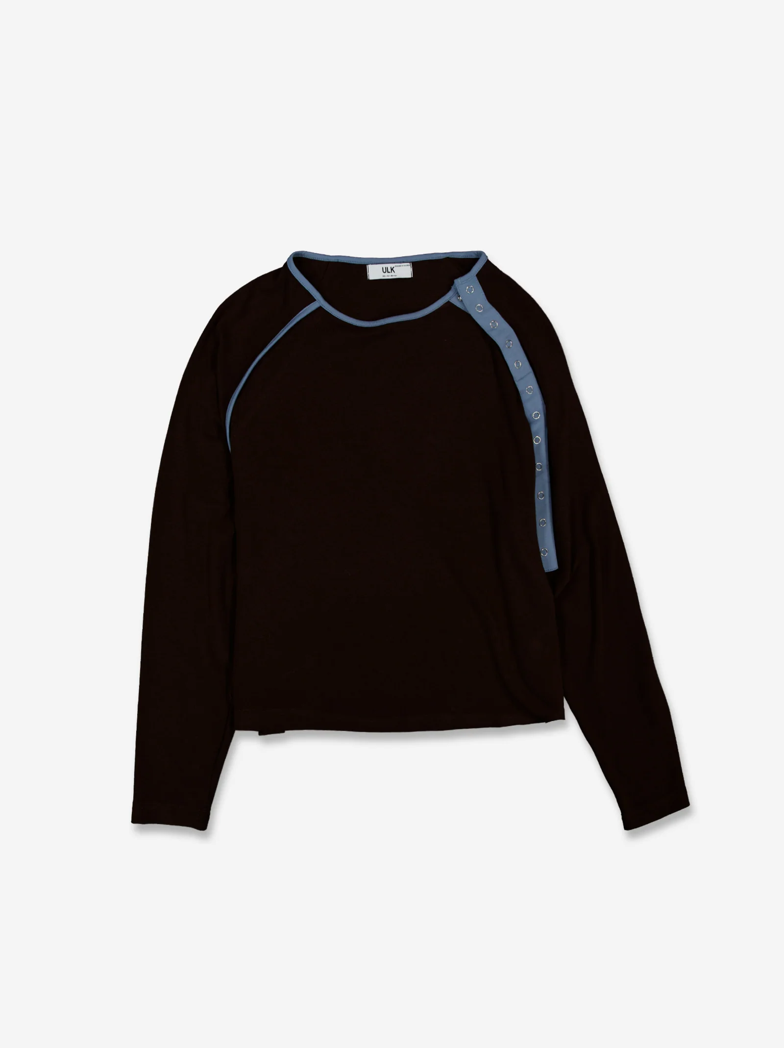 Camiseta de manga larga con cuello de botones asimétrico - Elior - Image 2