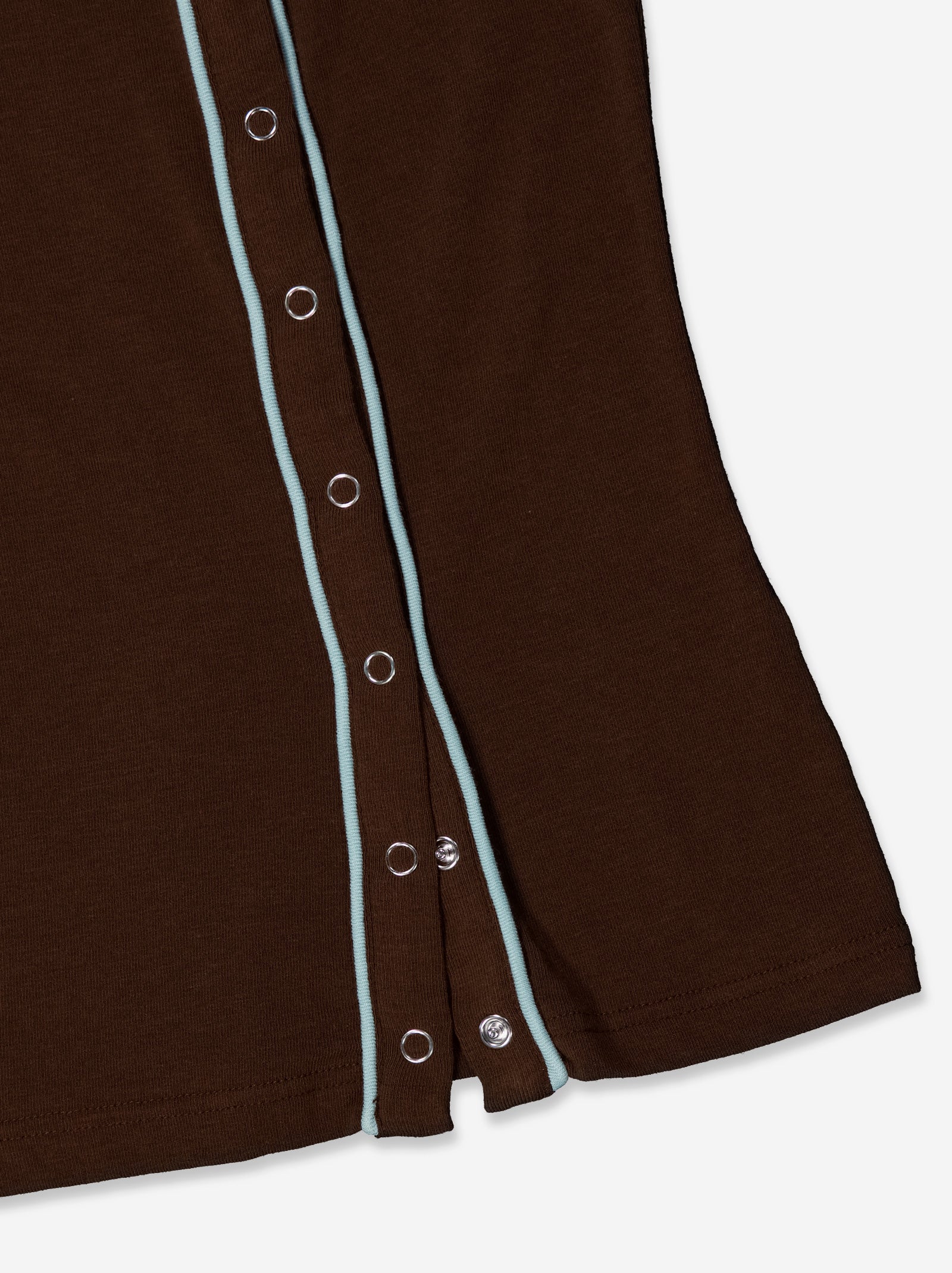 Camiseta marrón con detalle de vivos en contraste - Mani - Image 3