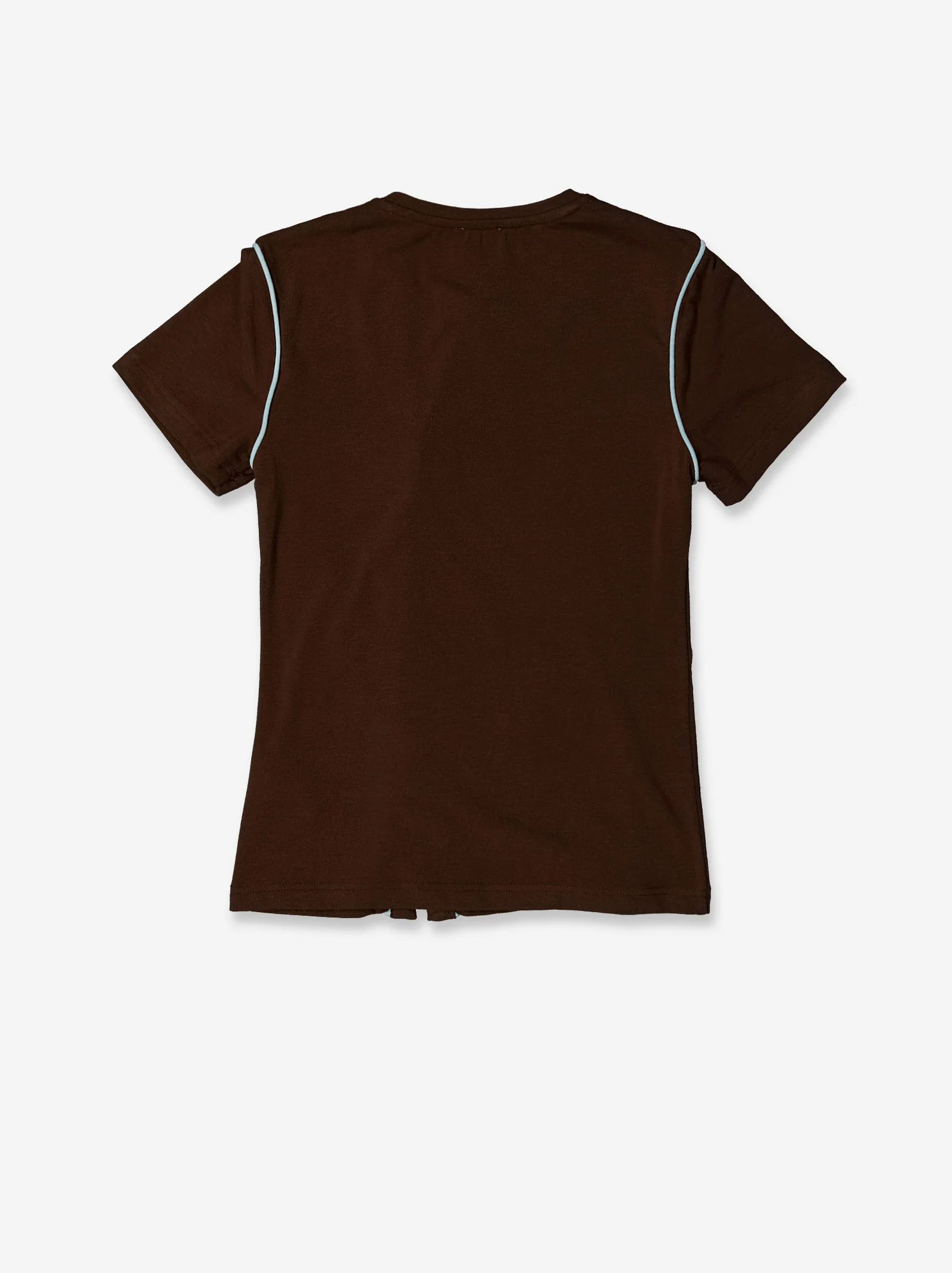 Camiseta marrón con detalle de vivos en contraste - Mani - Image 5