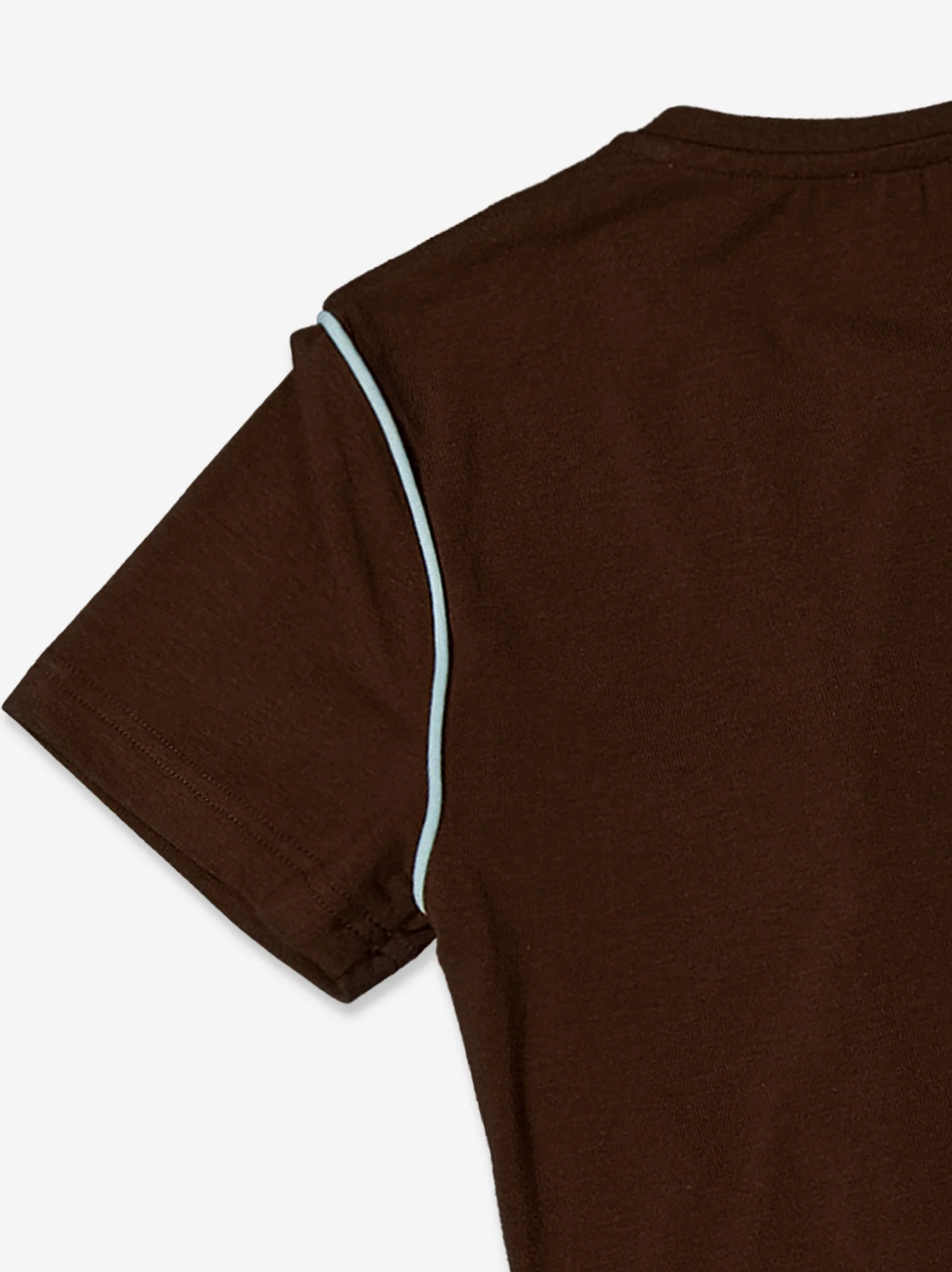 Camiseta marrón con detalle de vivos en contraste - Mani - Image 6
