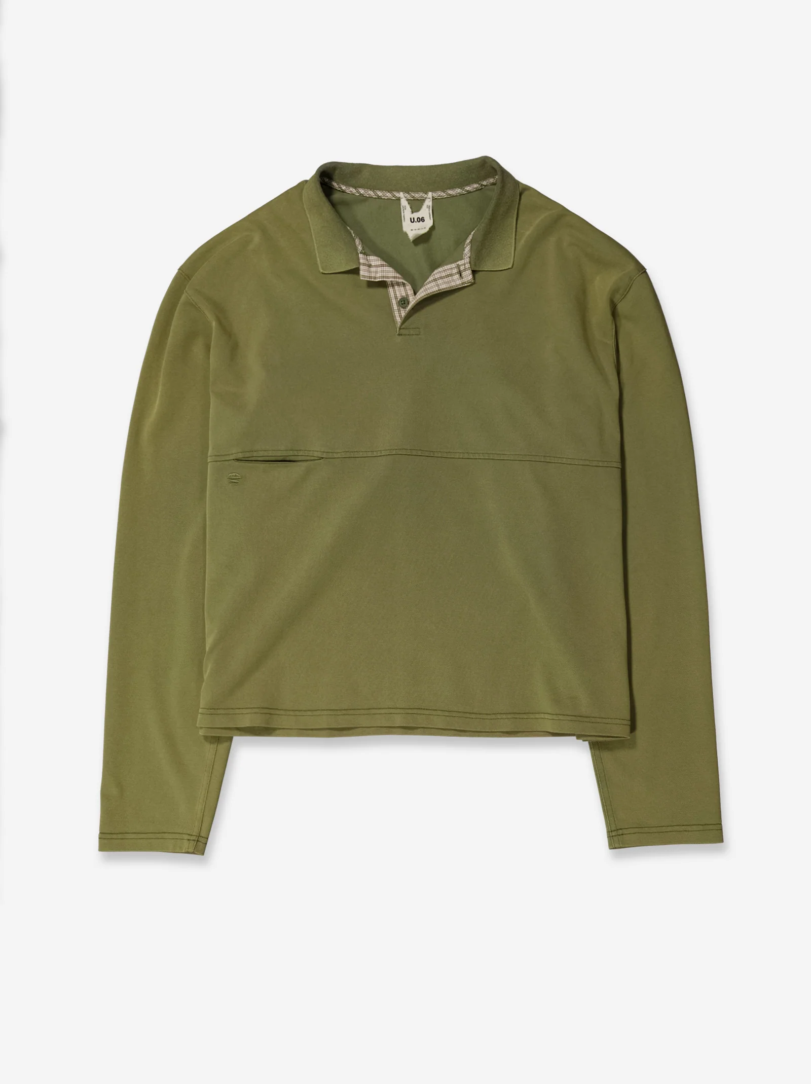 Camiseta verde con cuello abierto y detalle frontal - Poku - Image 3