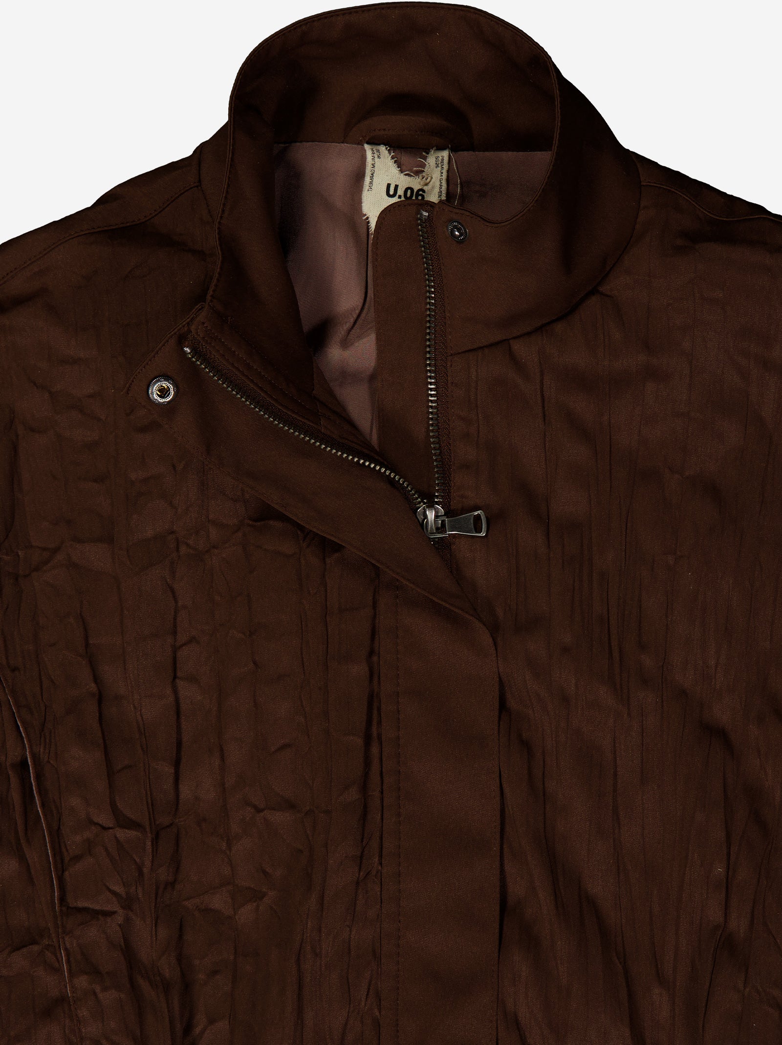 Cazadora bomber cropped efecto arrugado - Bette - Image 3