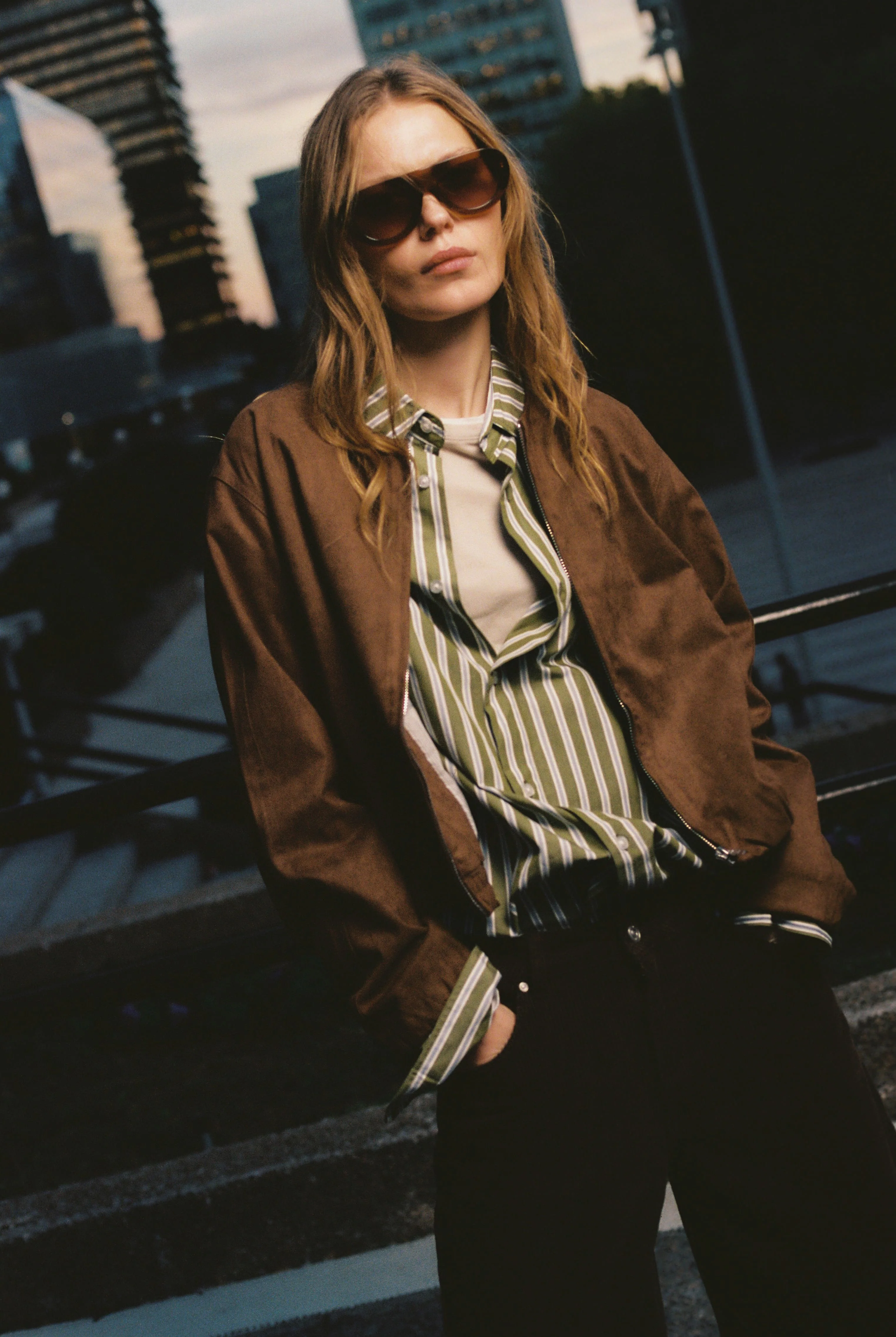 Chaqueta bomber efecto ante - Taylor