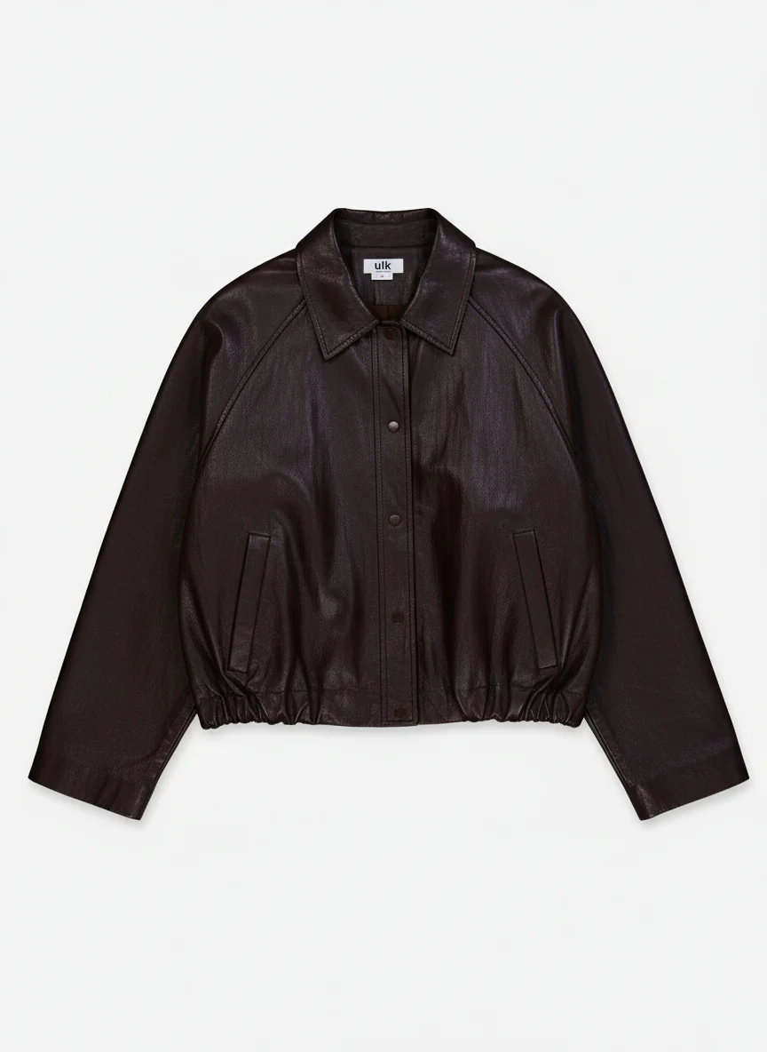 Chaqueta bomber efecto piel - ULK Cleo