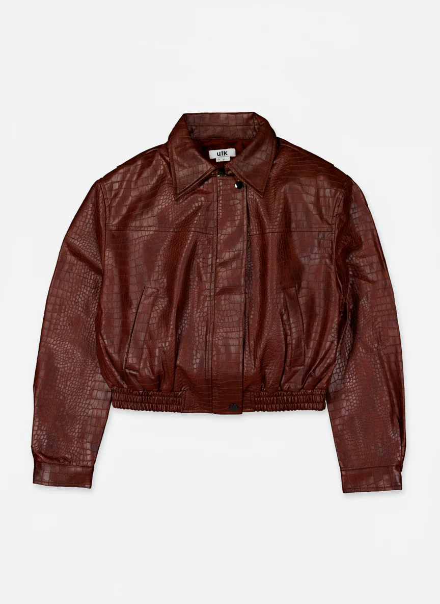Chaqueta bomber efecto piel - Lisbon - Image 3
