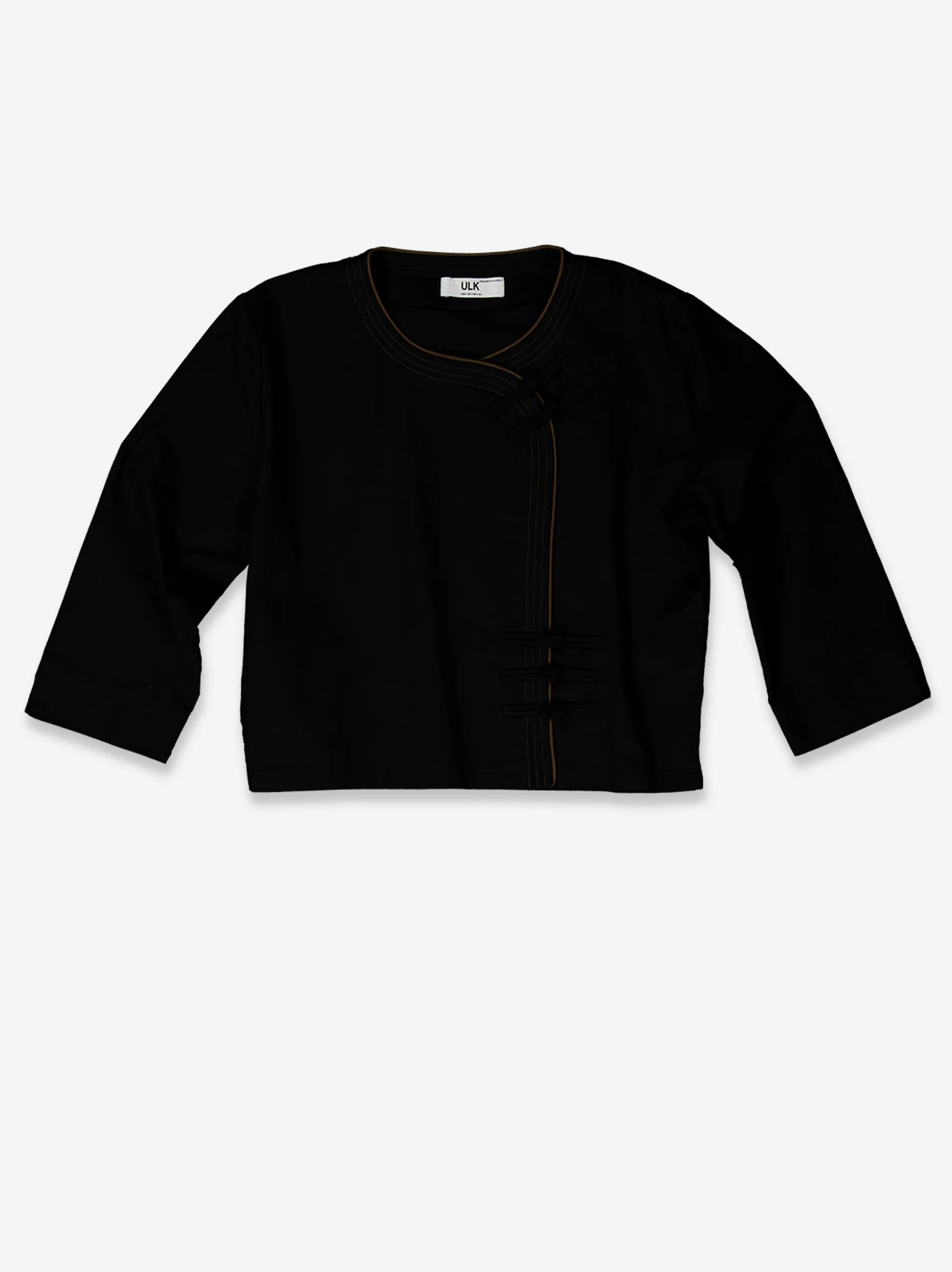 Chaqueta de lino asimétrica estilo oriental - Lupe - Image 5
