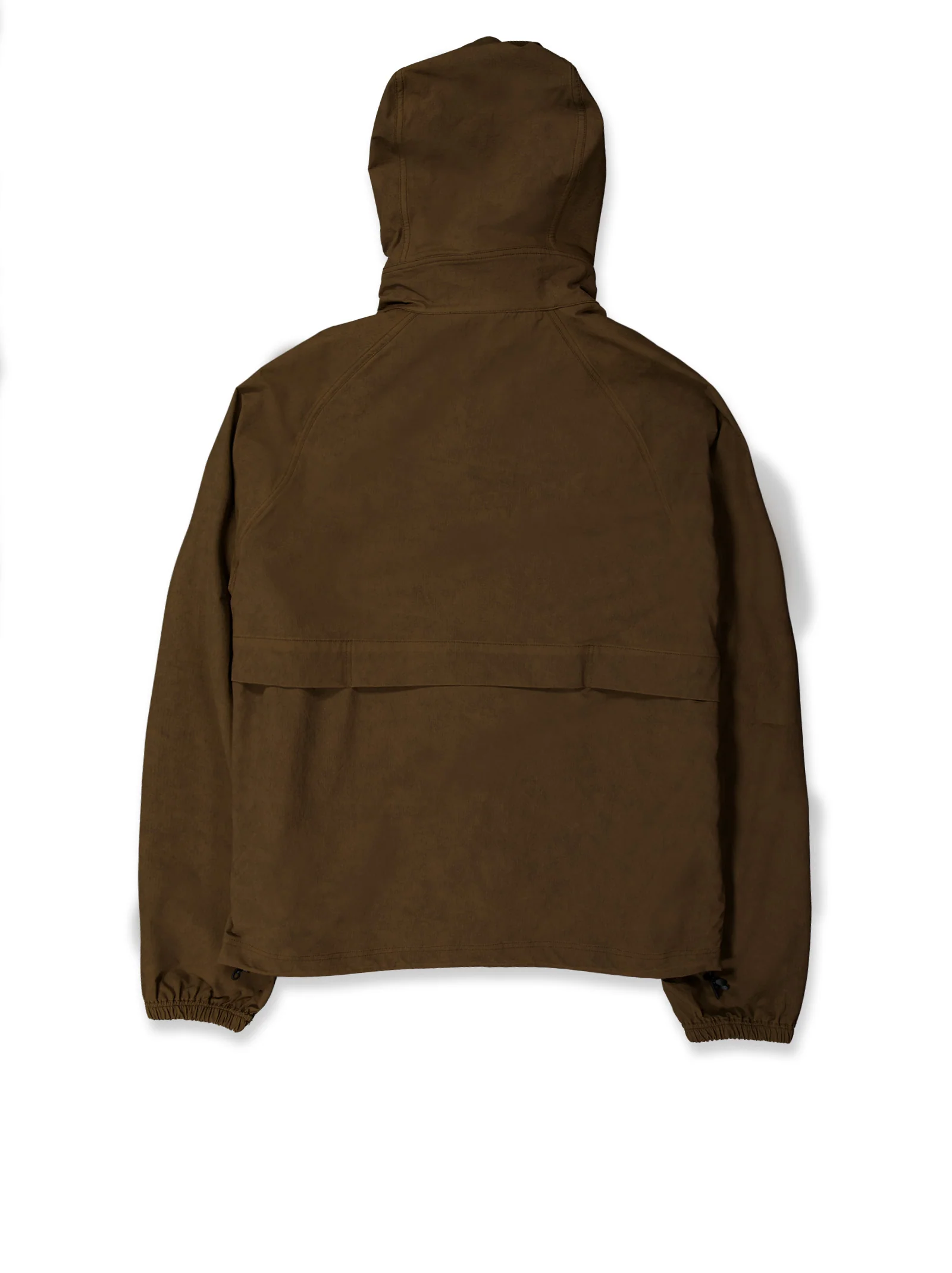 Chaqueta ligera textura con capucha marrón - Wave - Image 2