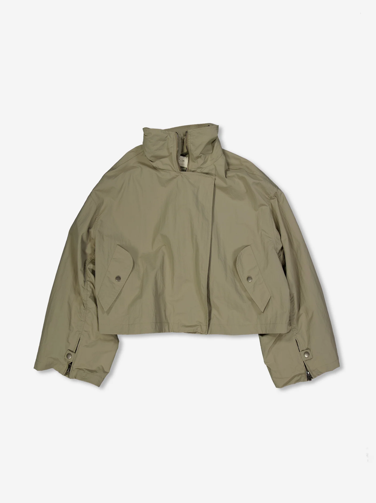 Chaqueta técnica de cuello alto con mangas fruncidas - Gemms - Image 3